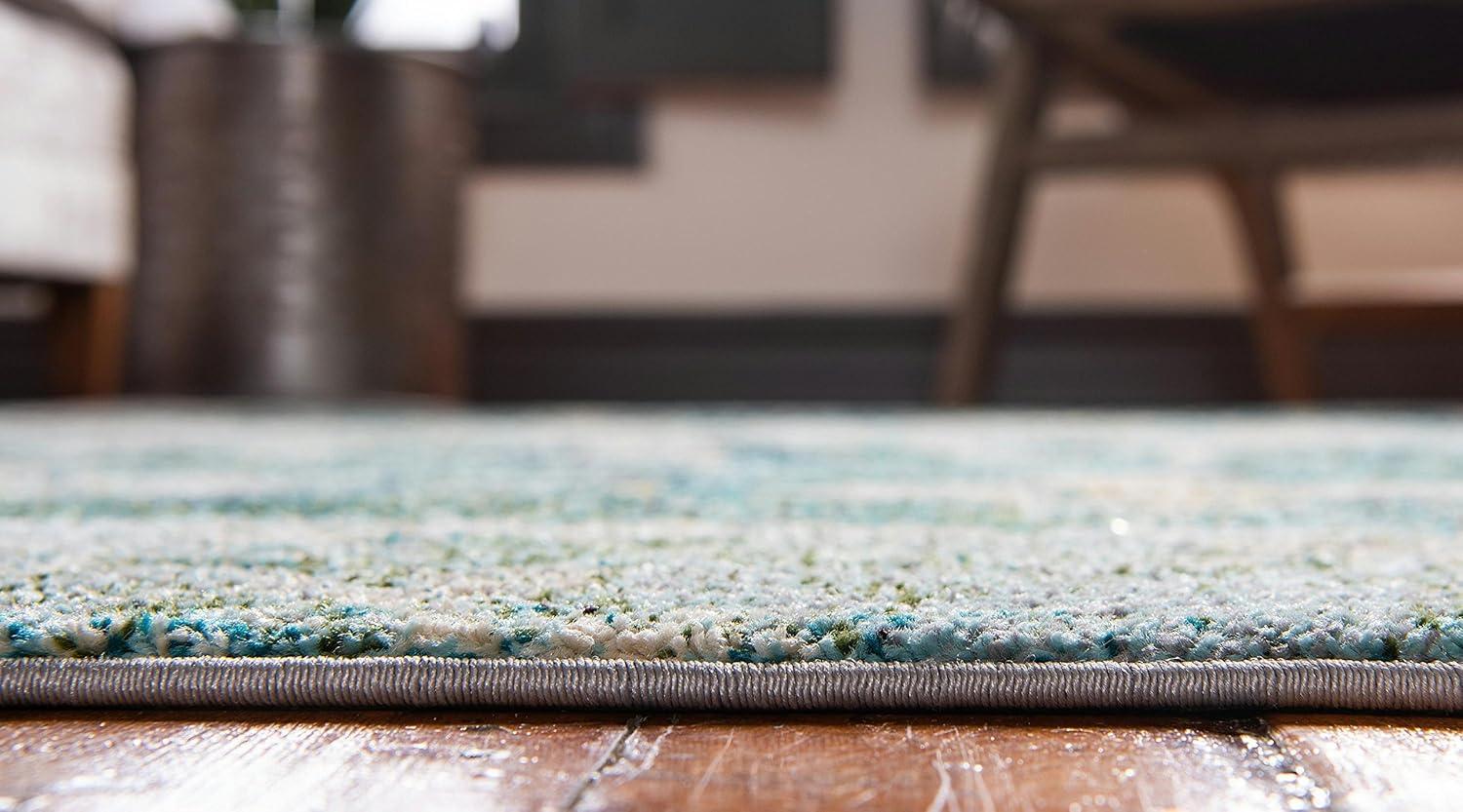 Unique Loom Monterey Collection Area Rug - Empire (8' x 10' Rectangle Green/Beige)