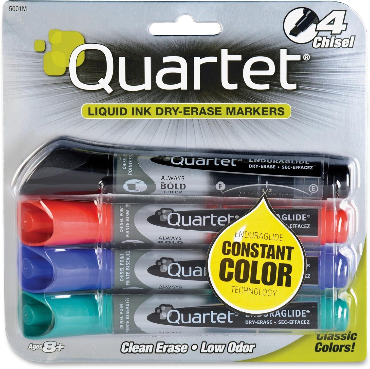 Quartet Dry Erase Marker Set,Bullet,PK4 5001-1MA