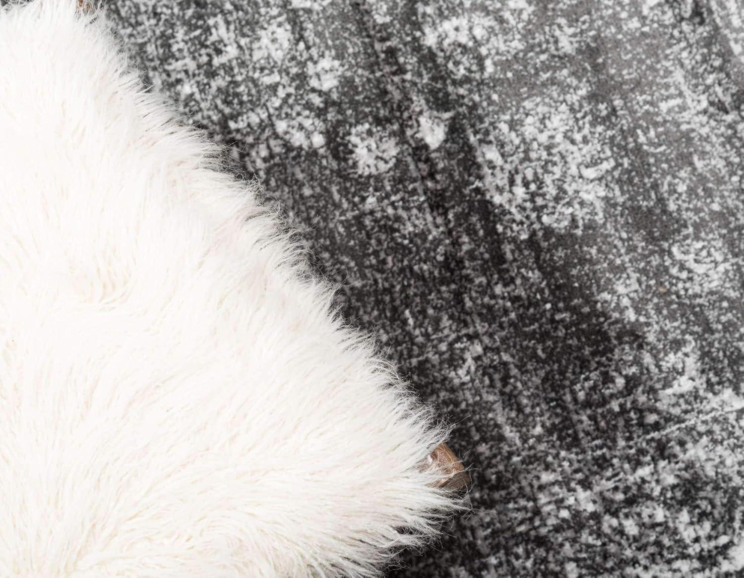 Unique Loom 6' 0 x 9' 0 Sofia Casino Dark Gray Area Rug