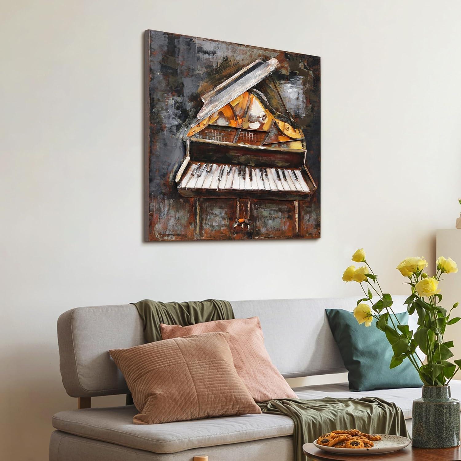 Empire Art Direct Magic Keys Hand Painted 3D Metal Wall Art, 32" x 32" x 3", Ready to Hang