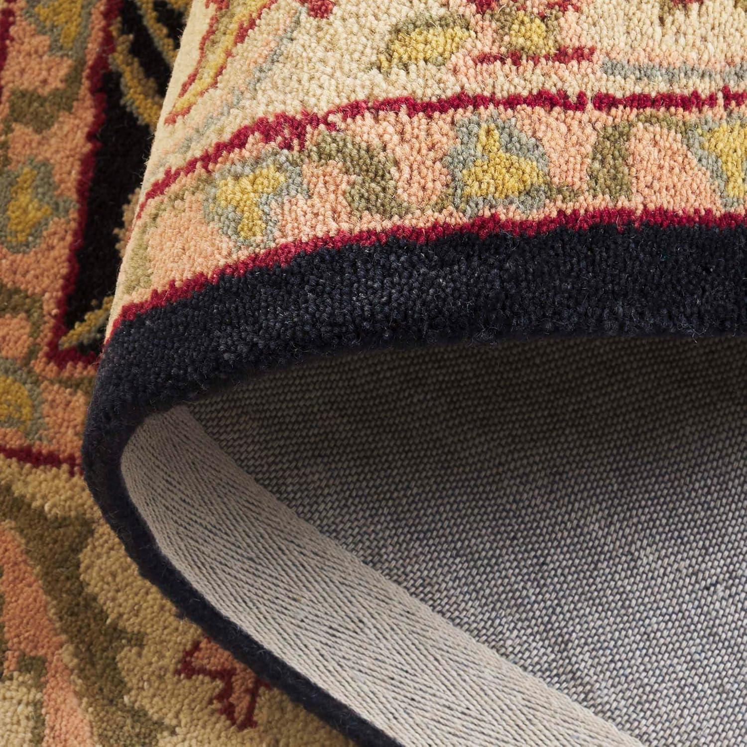 Antiquity AT14 Hand Tufted Indoor Runner Rug - Black - 2'3"x12' - Safavieh