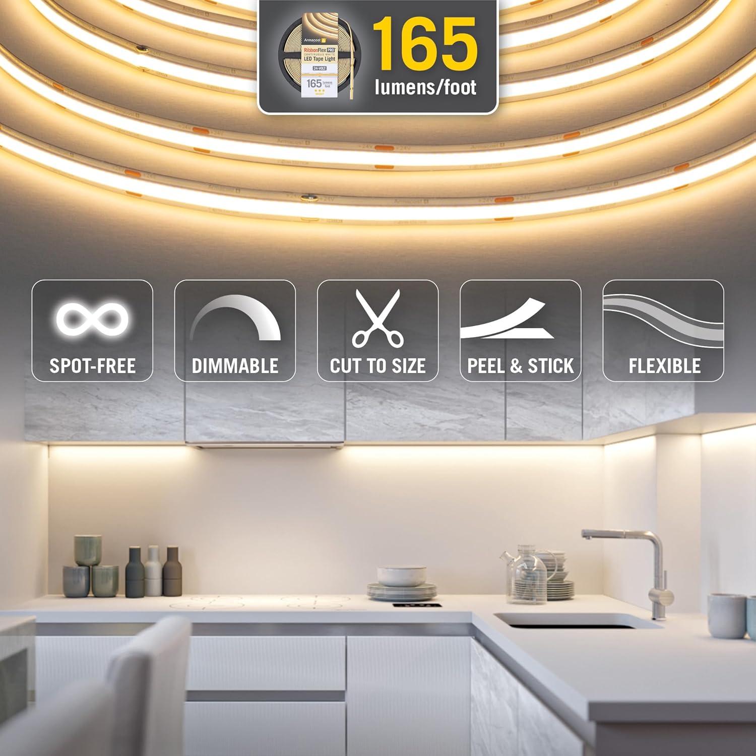 Armacost Lighting LED 196.79999999999998'' Under Cabinet Tape Light 171130