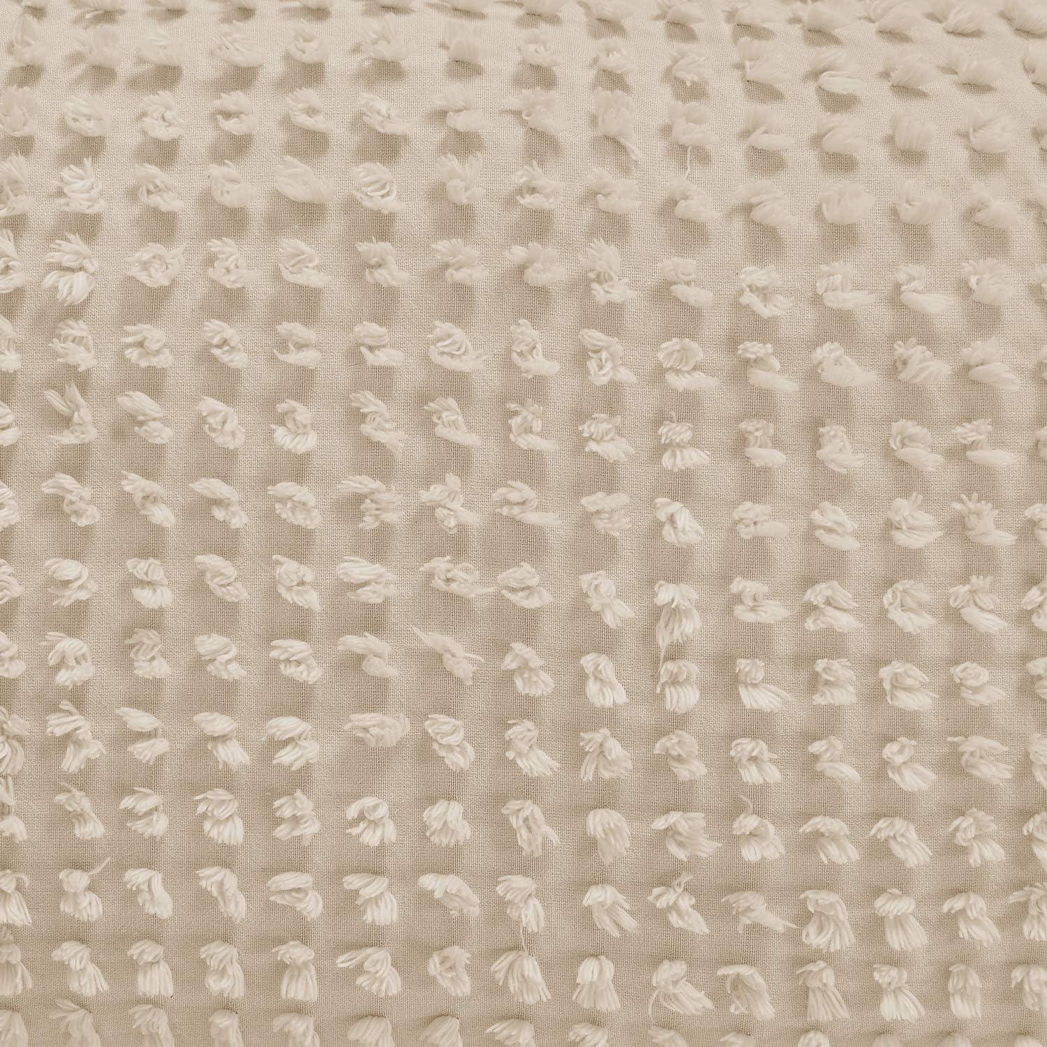 Better Trends Olivia Twin Comforter 68 in. X 90 in. with Standard Sham 20 in. X 26 in. Light Beige