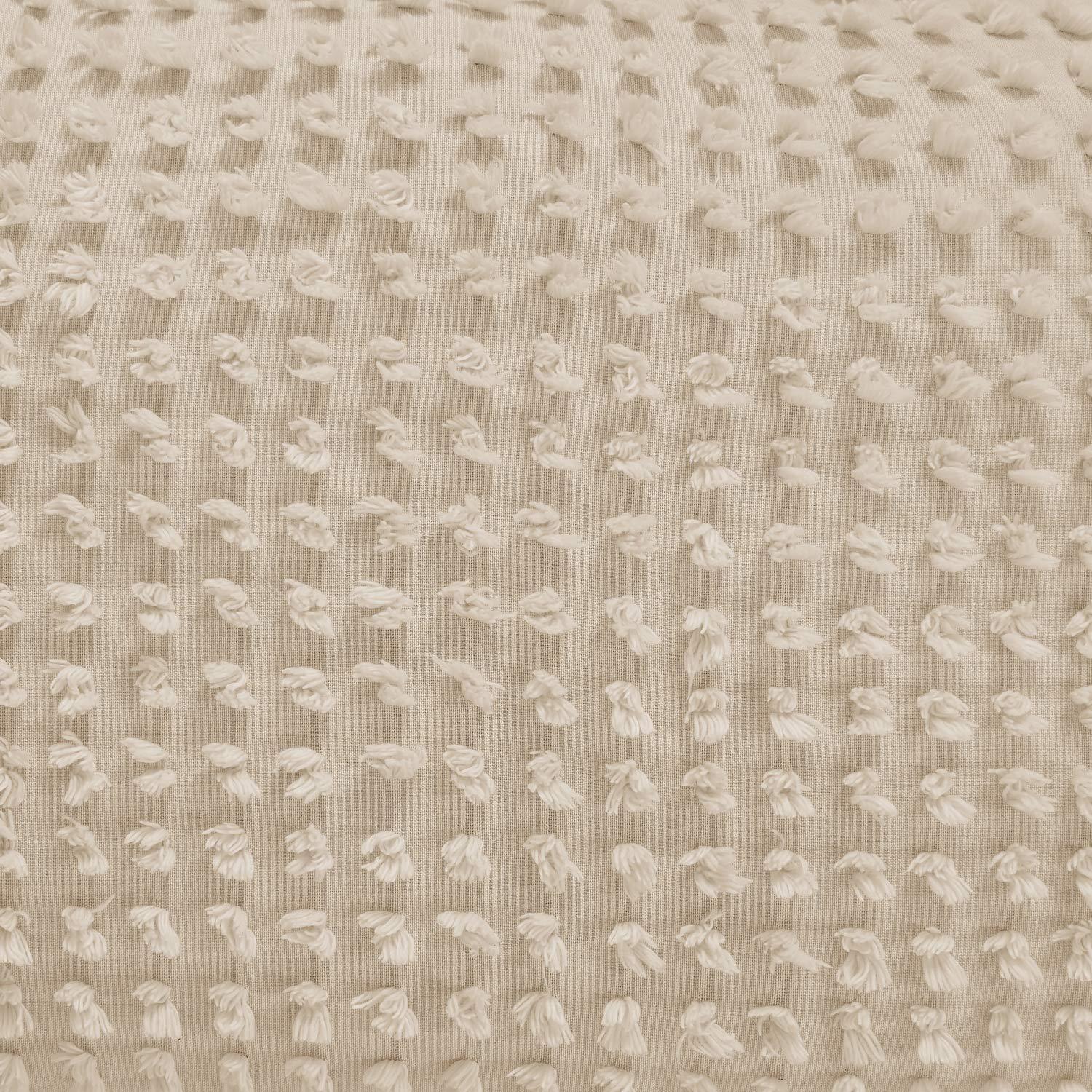 Better Trends Olivia Twin Comforter 68 in. X 90 in. with Standard Sham 20 in. X 26 in. Light Beige
