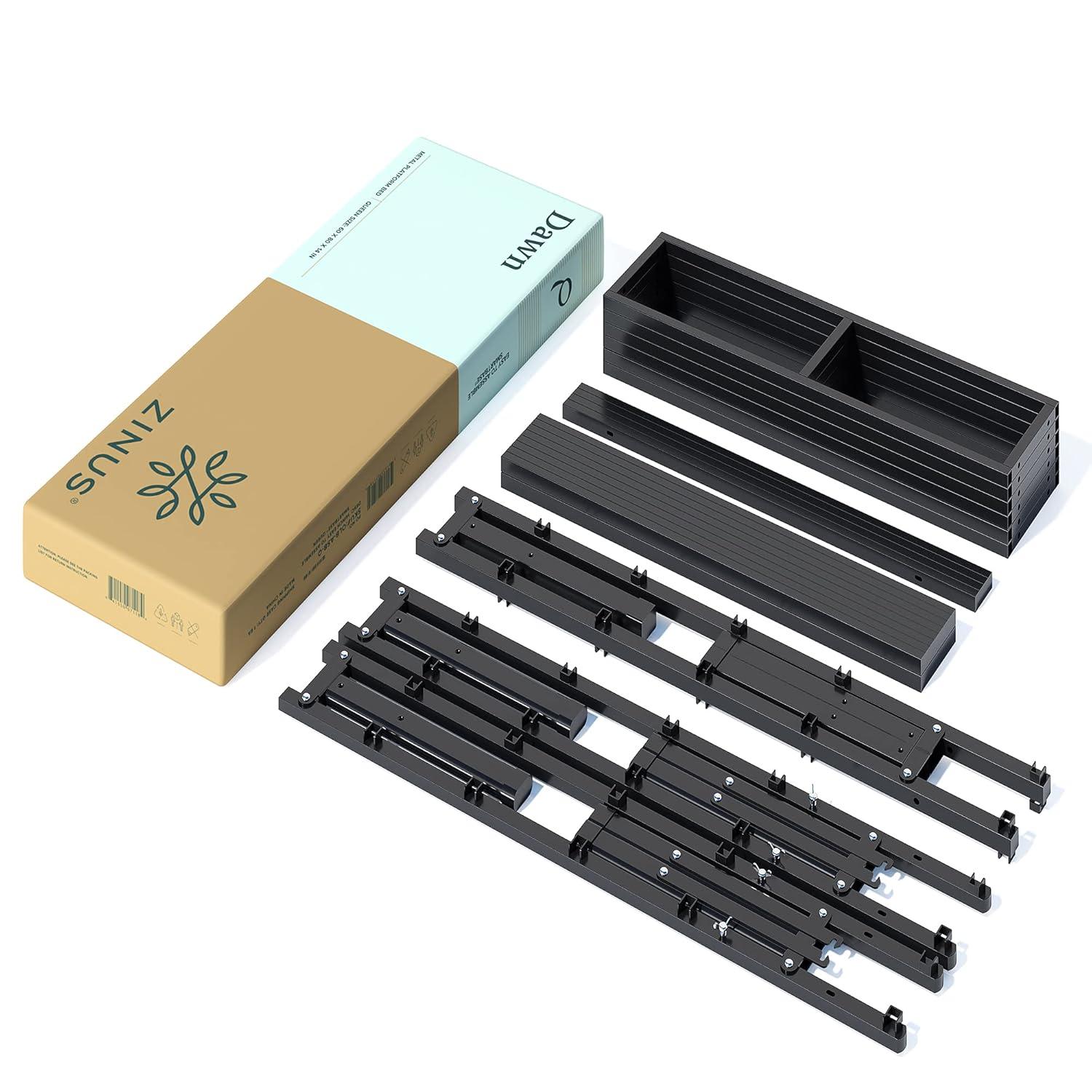 Zinus 14" Metal SmartBase Compack Mattress Foundation, Bed Frame, King