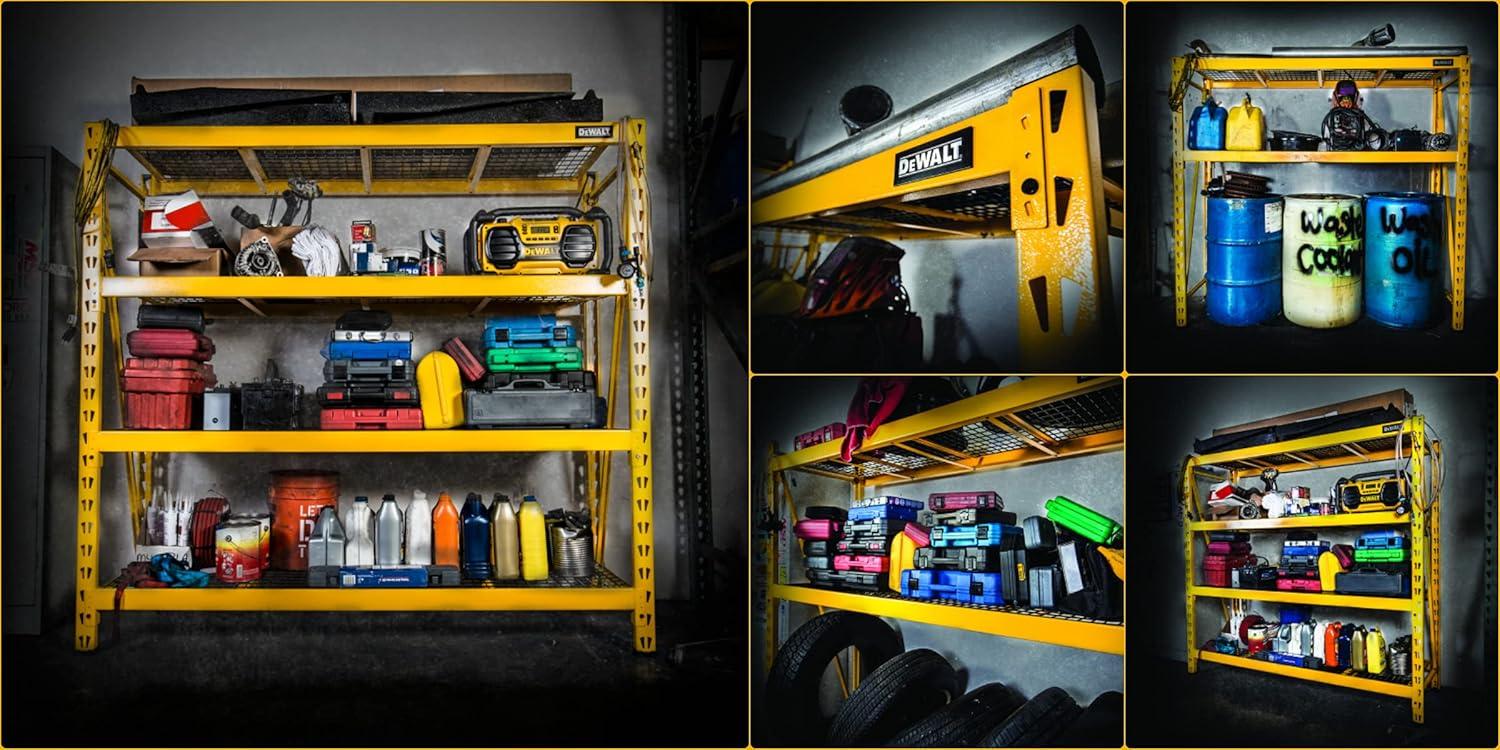 DeWalt Shelving 56829 Dewalt-Rak-Dxst10000 6Ft 4-Shlf Indust Rack,Yellow