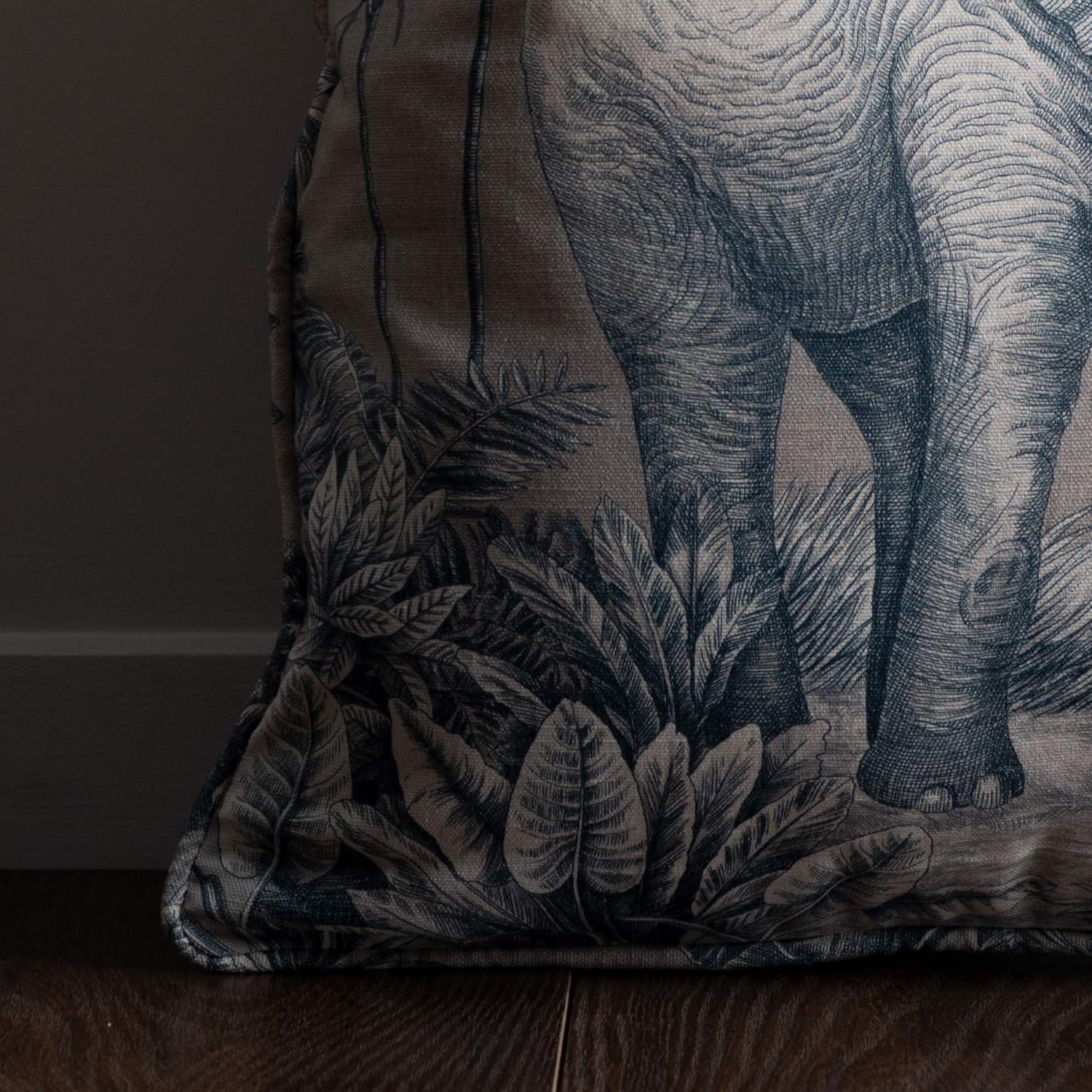 Maison d' Hermine Decorative Pillow Covers 20x20 Inch Square 100% Cotton Throw Pillow Covers with Invisible Zipper Cushion Case for Living Room Couch, Chair, Sofas, Bedroom, Home (Savana Jouy - Blue)