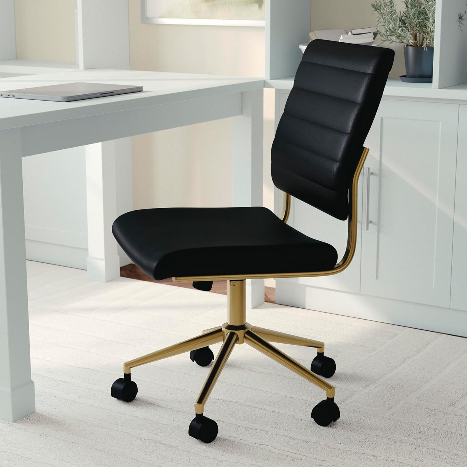 Upholstered Office Armless Chair - Martha Stewart