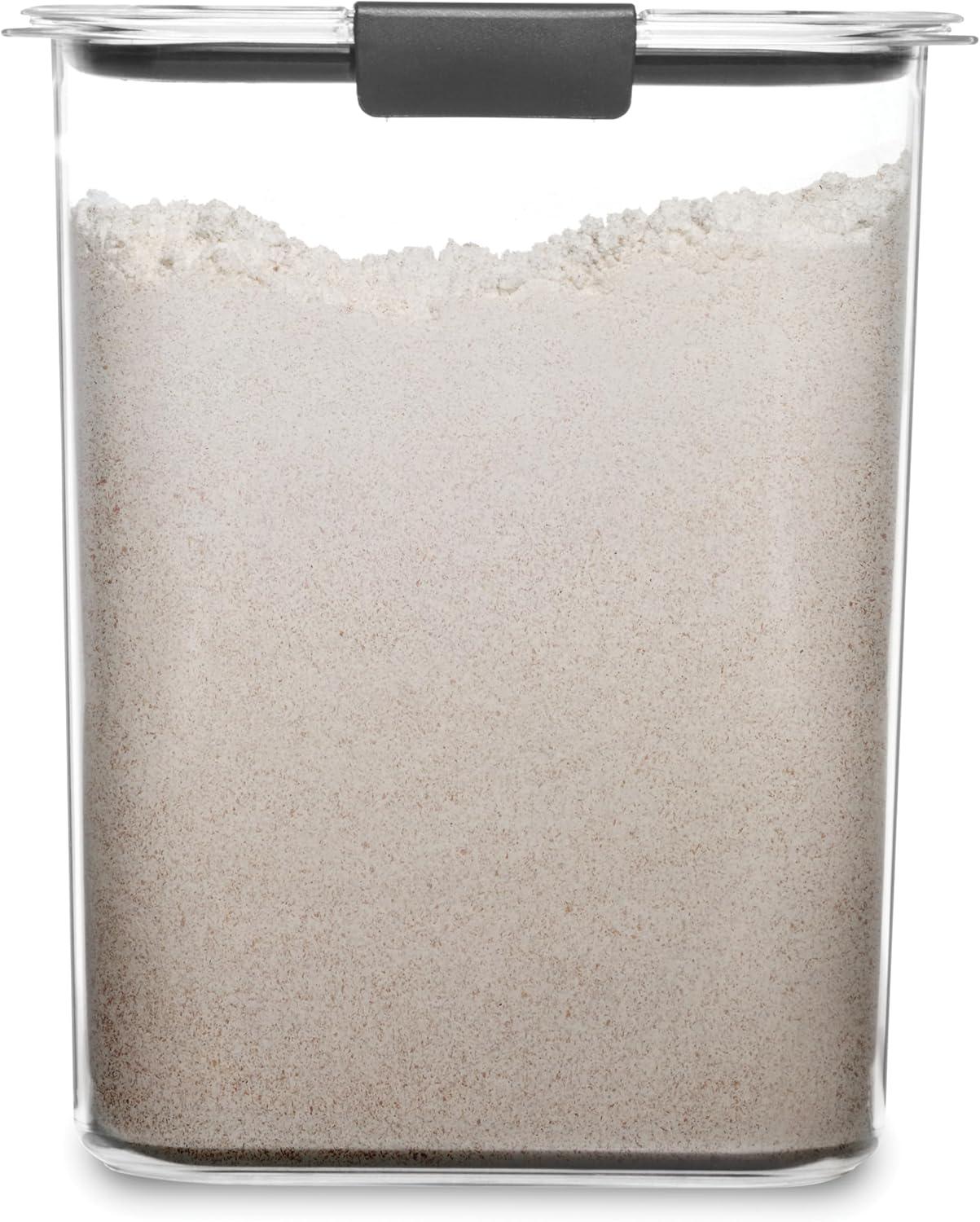 Rubbermaid Brilliance 16 cup Pantry Airtight Food Storage Container: BPA-Free, Clear Plastic, Freezer & Dishwasher-Safe