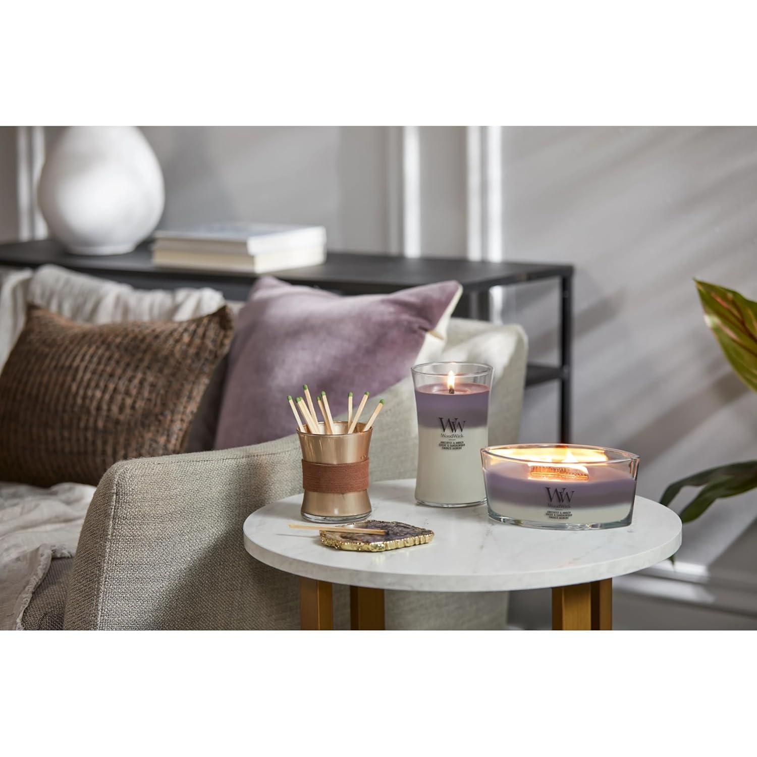 WoodWick Ellipse Trilogy Scented Candle, Amethyst Sky, 16 oz
