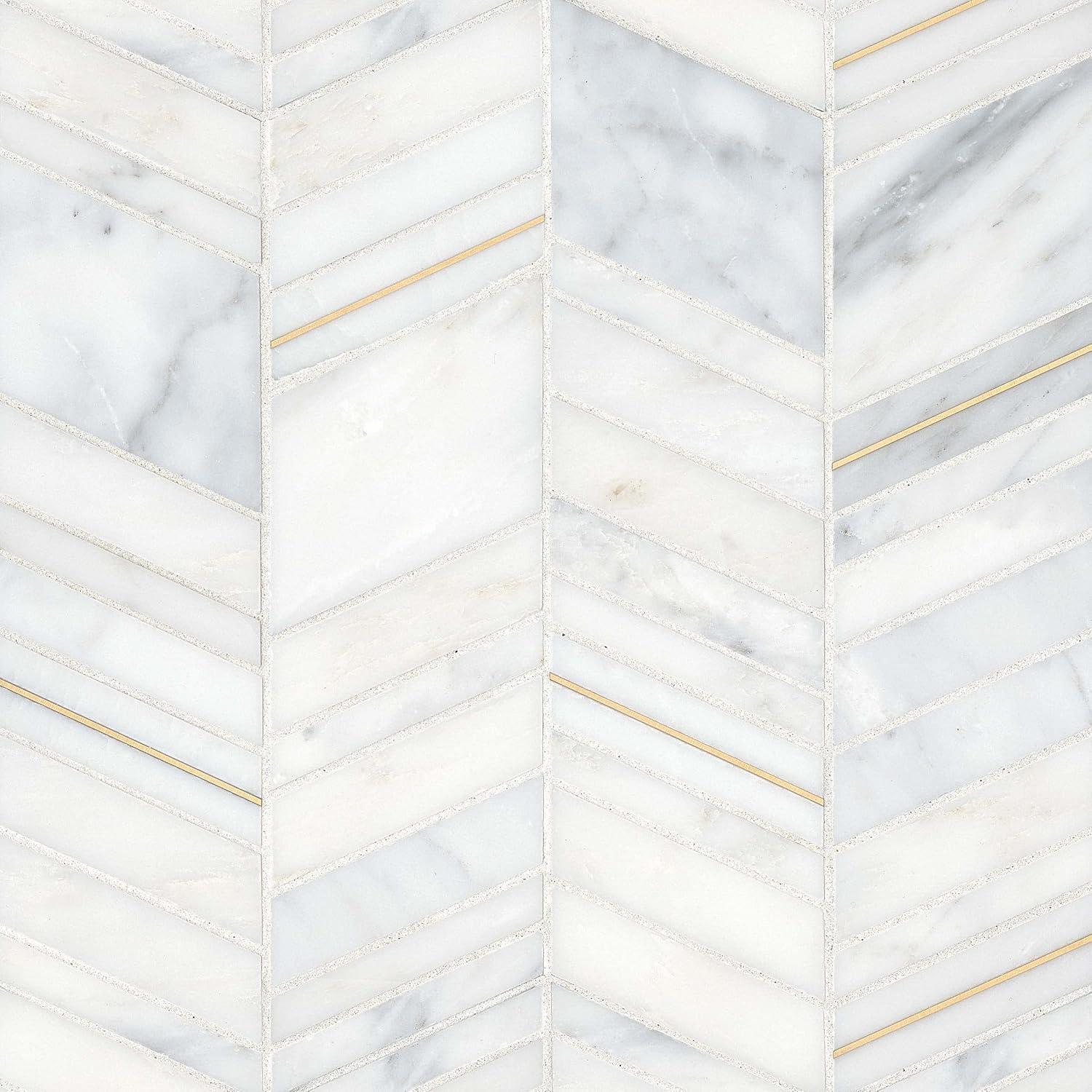 Bedrosians Ferrara Marble Mosaic Wall & Floor Tile (Set of 10)