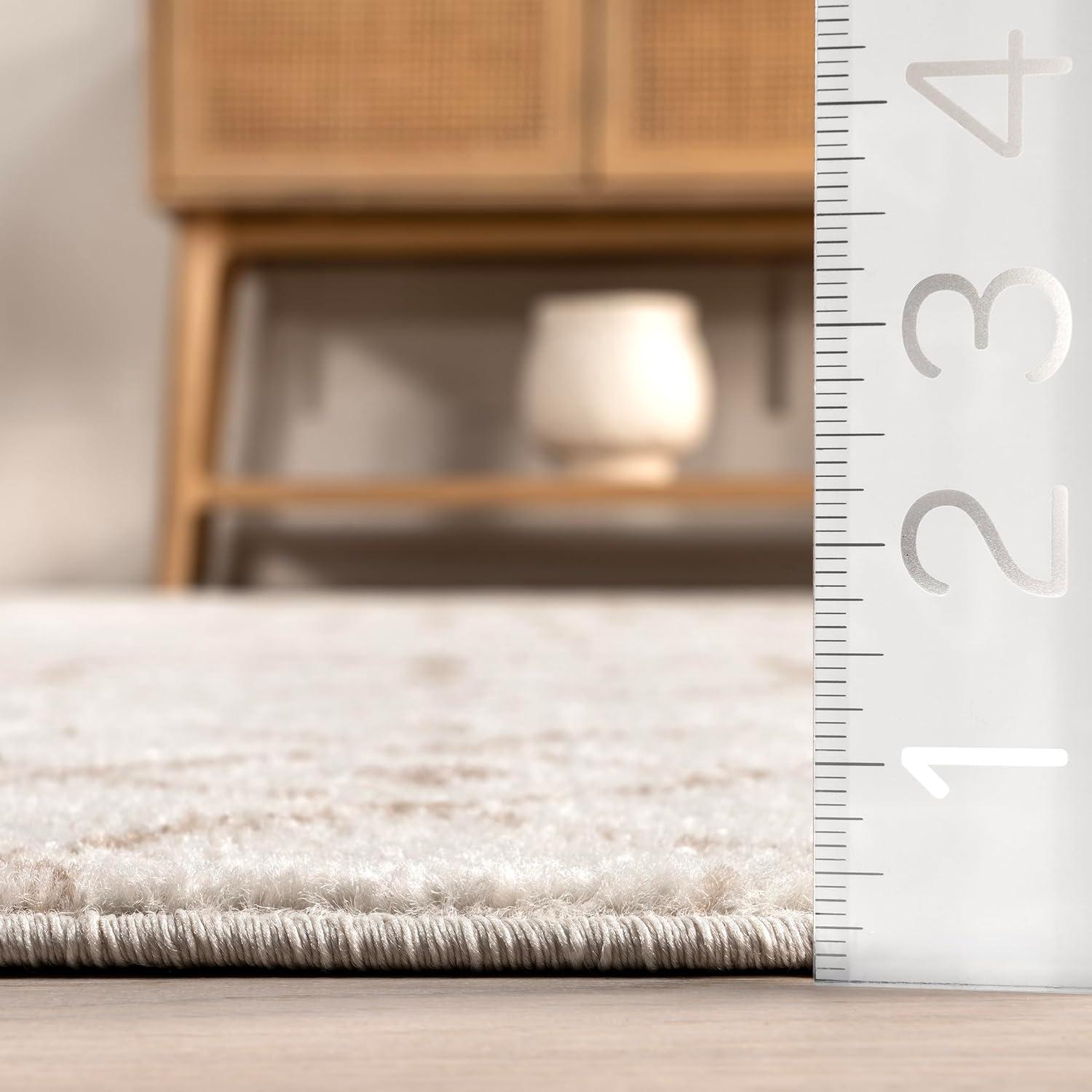 Nuloom Moroccan Blythe Indoor Area Rug, Round 6', Neutral