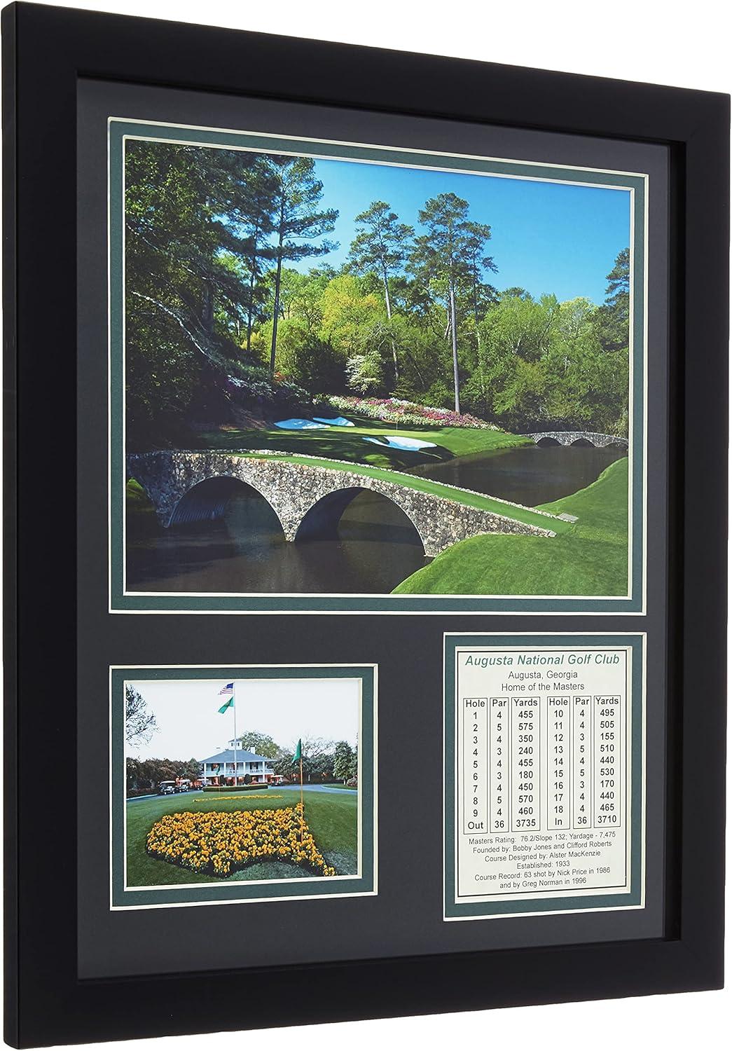 Legends Never Die Augusta National Golf Course Framed Memorabilia