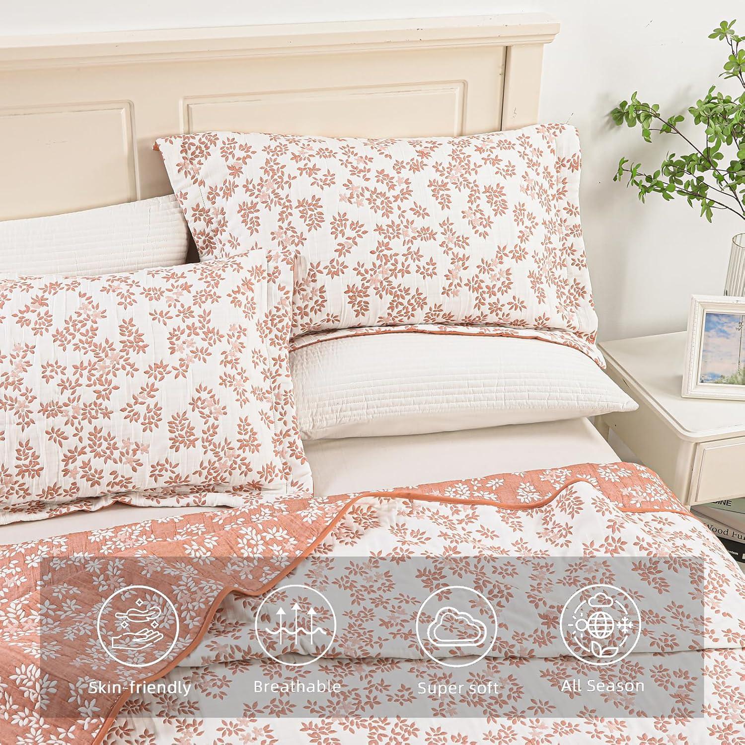 Marina Decoration Percale Floral Quilt Set