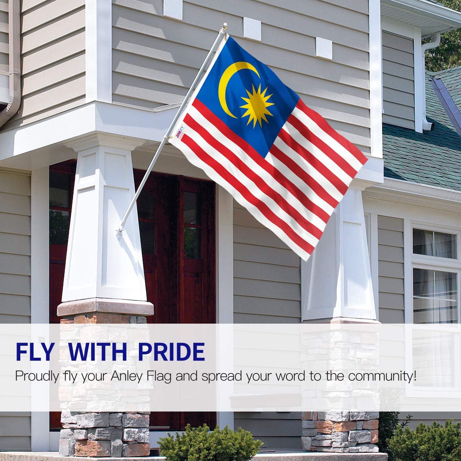 Anley x5 Feet Malaysia Flag - Malaysia Flags Polyester