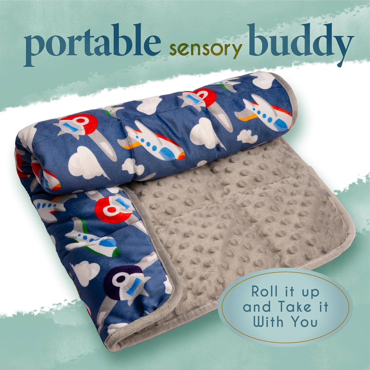 Florensi Weighted Lap Pad 3 lbs - Weighted Blanket for Kids, Teens, Boys, Girls - Soft, Warm, Comfortable, Sensory - Weighted Blanket Kids