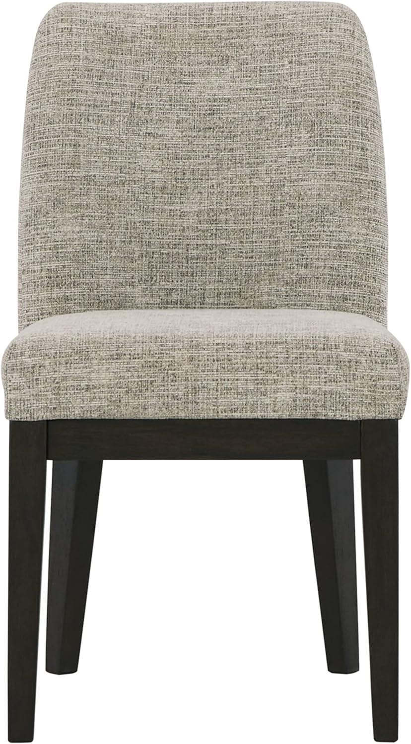 Signature Design by Ashley Burkhaus Traditional Upholstered Dining Chair, Set of 2, Dark Brown