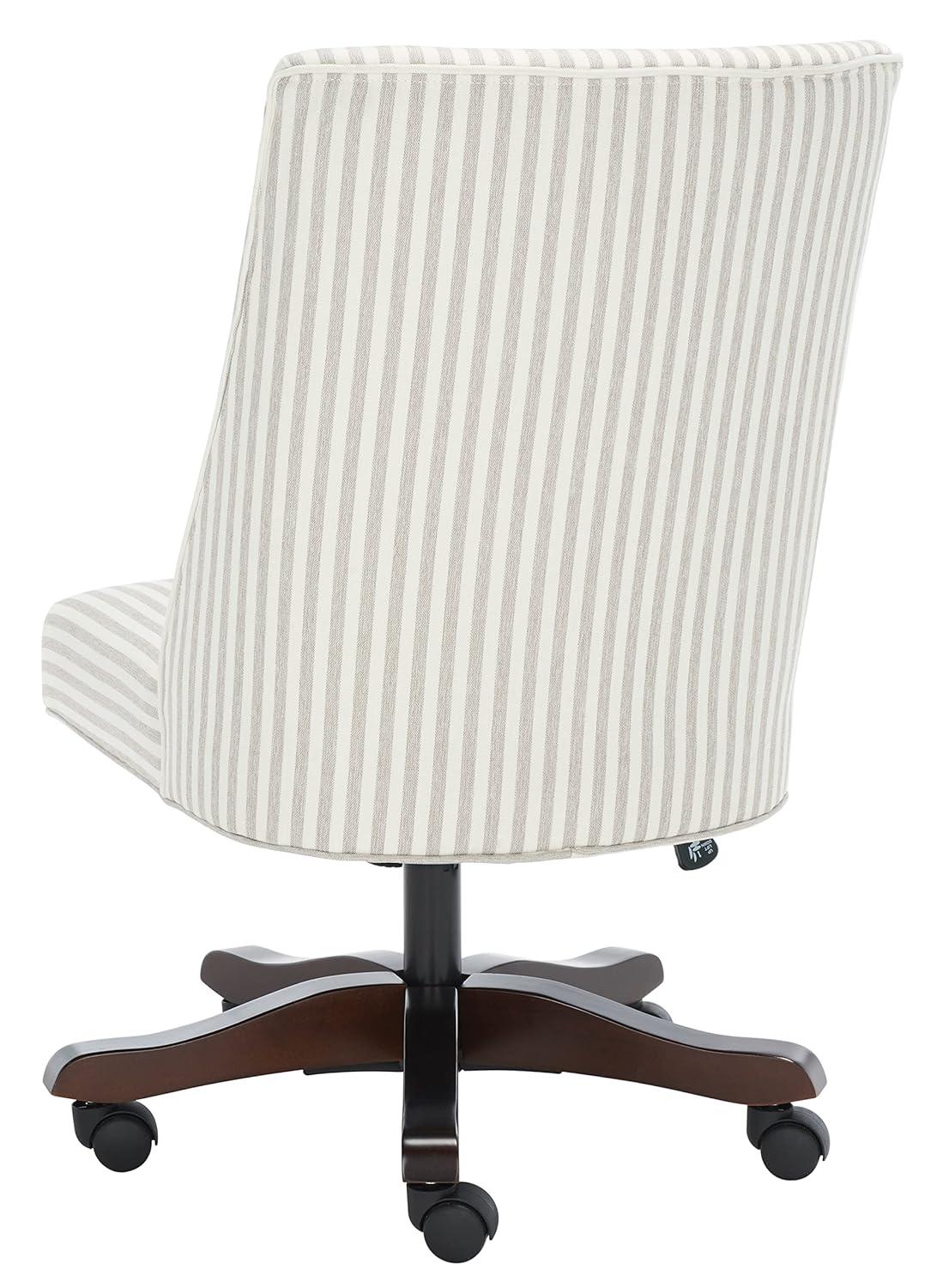 Scarlet Desk Chair - Beige Stripe - Safavieh
