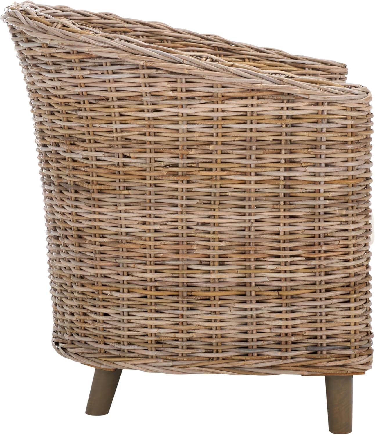 Omni Rattan Barrel Chair  - Safavieh