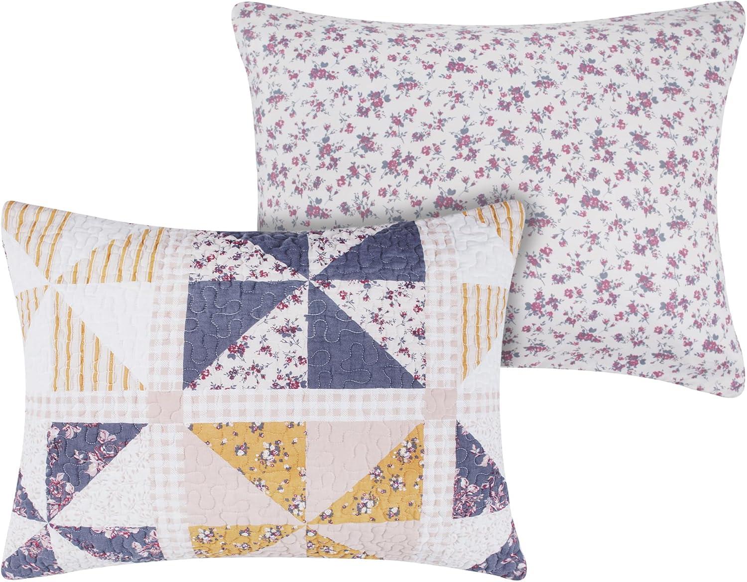 Greenland Home Fashions Heirloom Posey Reversible Quilt Set