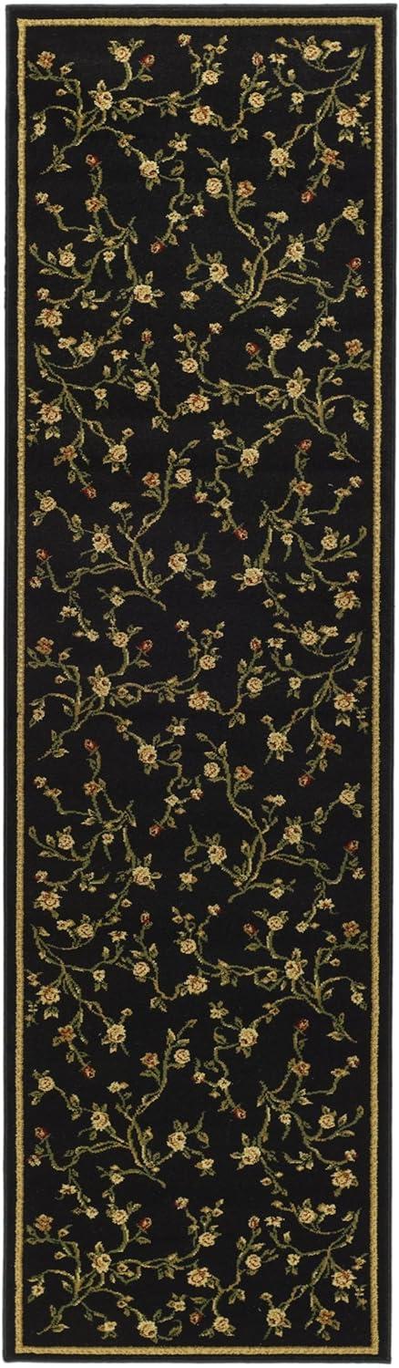 Lyndhurst LNH220 Power Loomed Runner Rug - Black - 2'3"x8' - Safavieh.