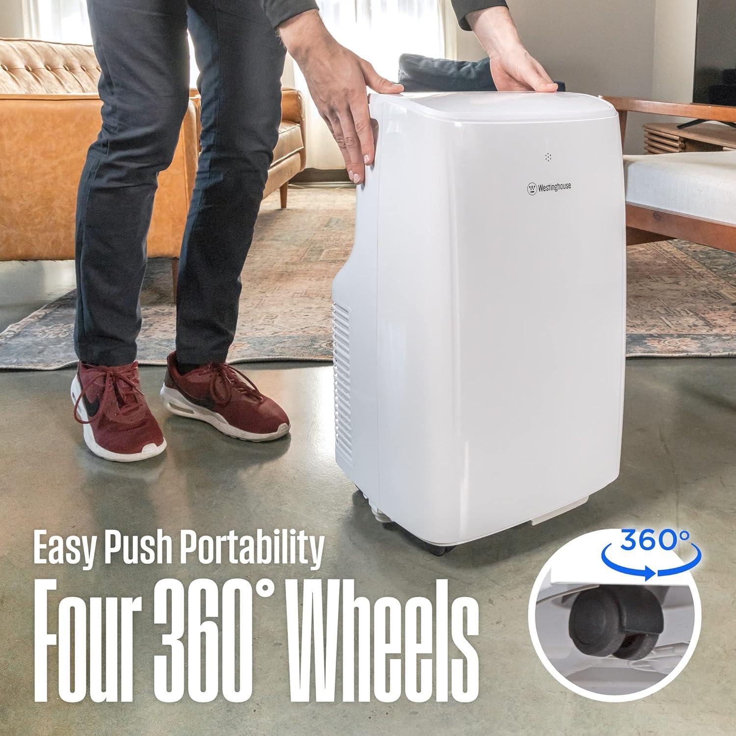 Westinghouse 8,000 BTU White Portable Air Conditioner with Remote