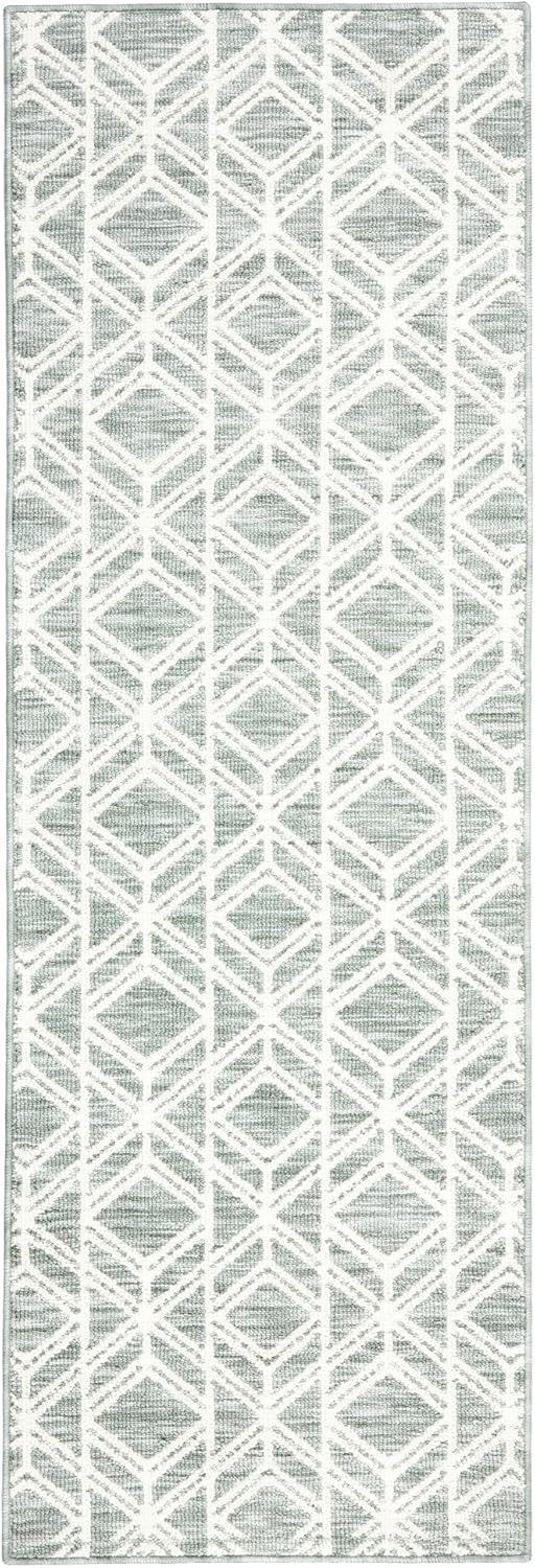 Town & Country Living TOWN & COUNTRY EVERYDAY Walker Modern Diamond Everwash Non-Slip Backing Kitchen Mat