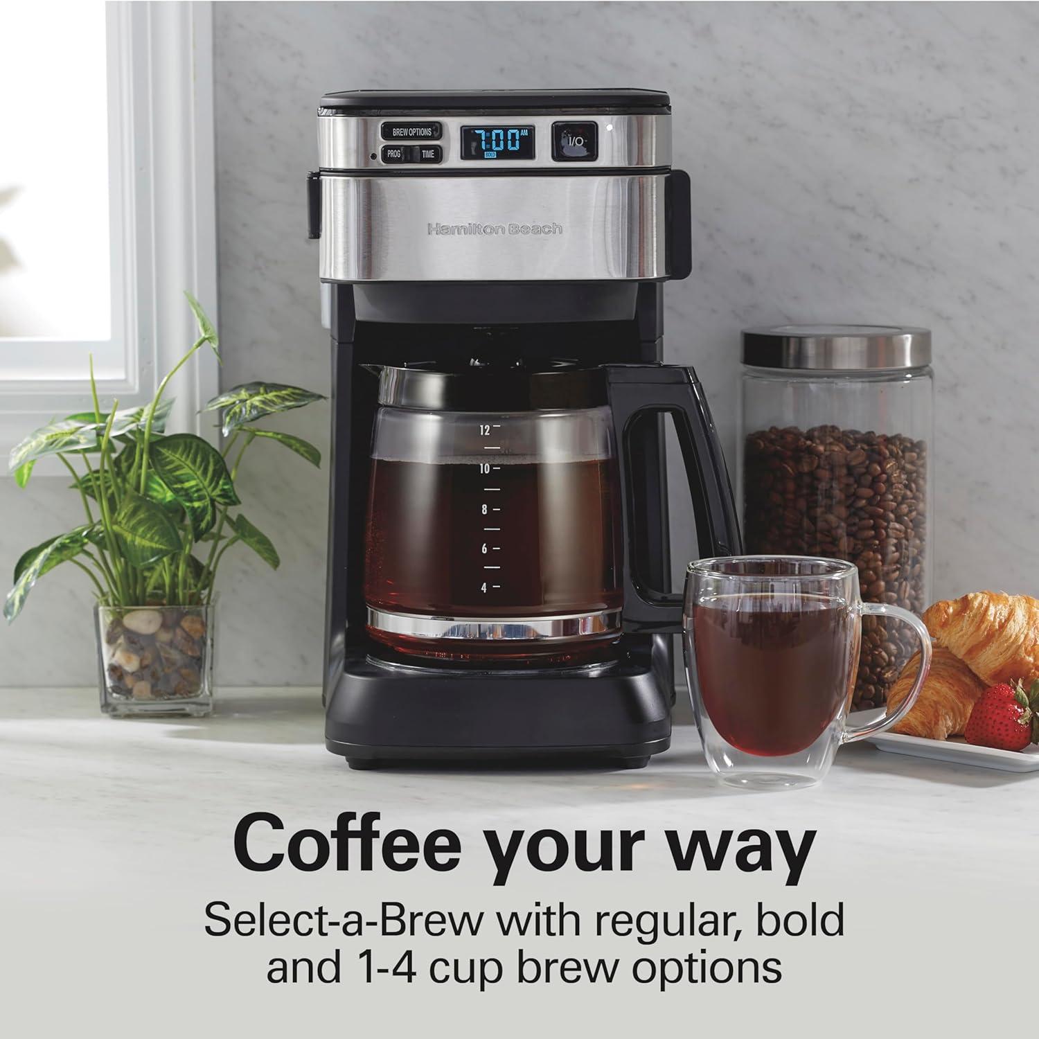 Hamilton Beach Metal 12 Cup Drip Coffee Maker