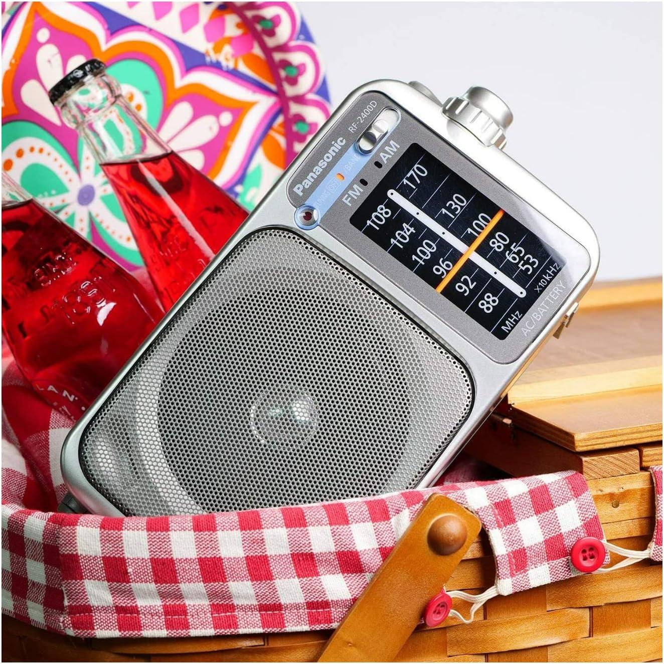 Panasonic® AM/FM AC/DC Portable Radio in Silver