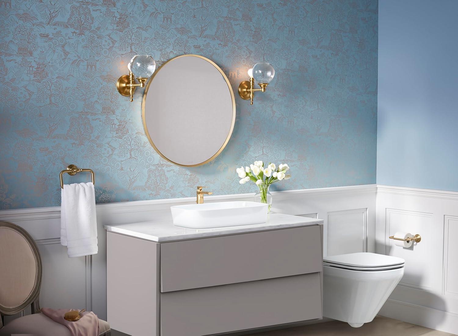 Essential Round Wall Mirror, Bathroom/Vanity Mirror with Frame