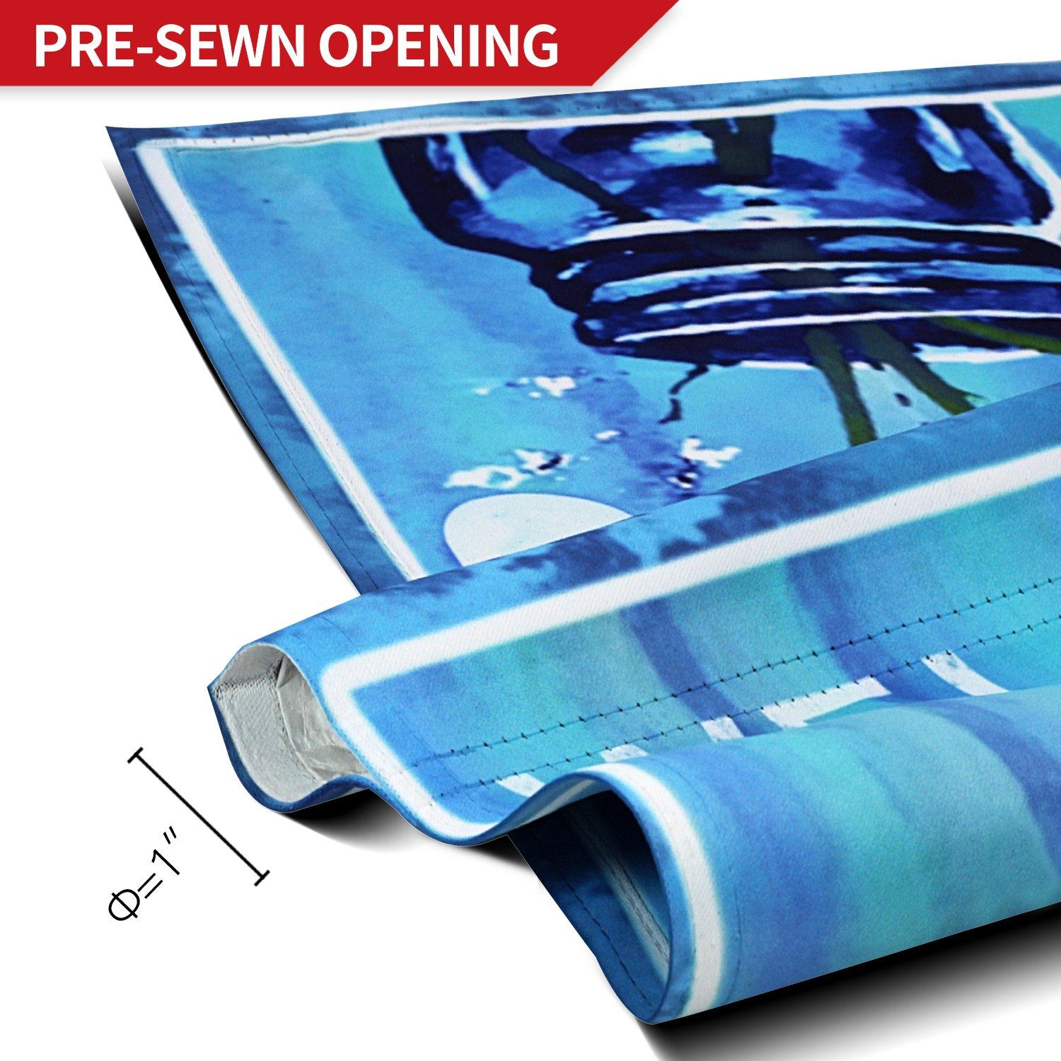 ANLEY Spring Summer Daisy Jar and Ladybug Welcome Garden Flags 18'' H x 12.5''W