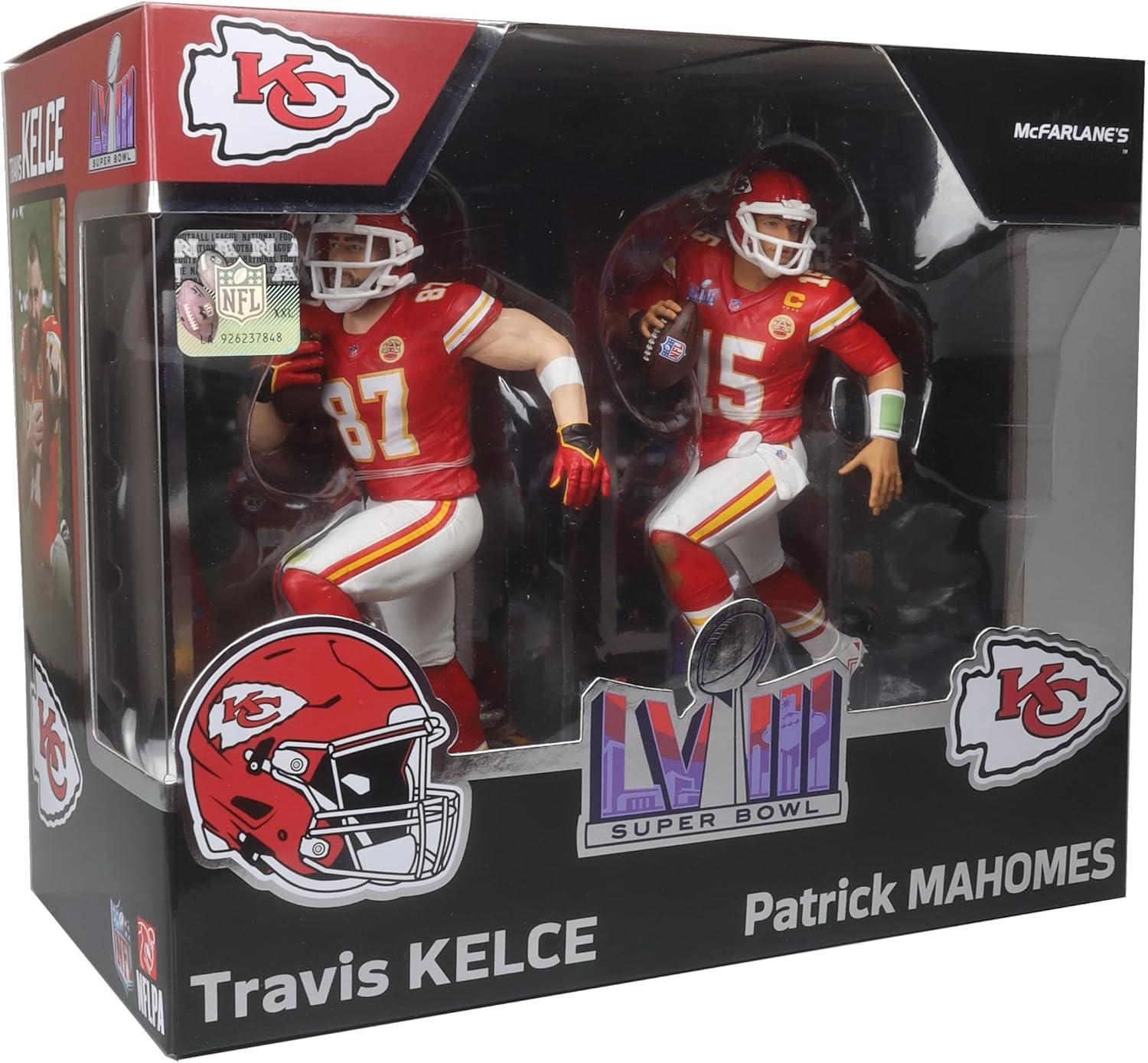 Mcfarlane Toys NFL McFarlane Figure Set |Travis Kelce & Patrick Mahomes