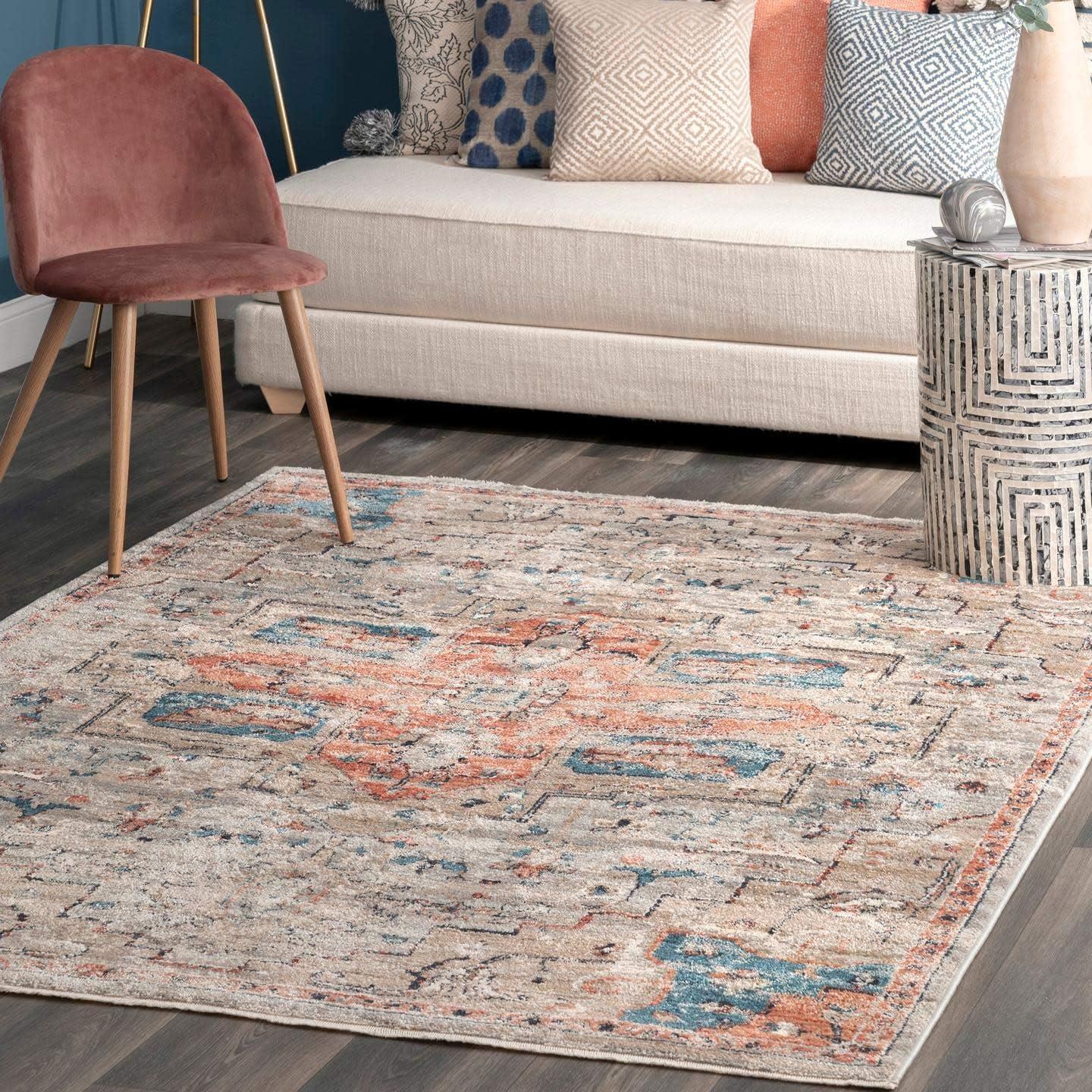 Nuloom Janessa Croix Medallion Indoor Area Rug