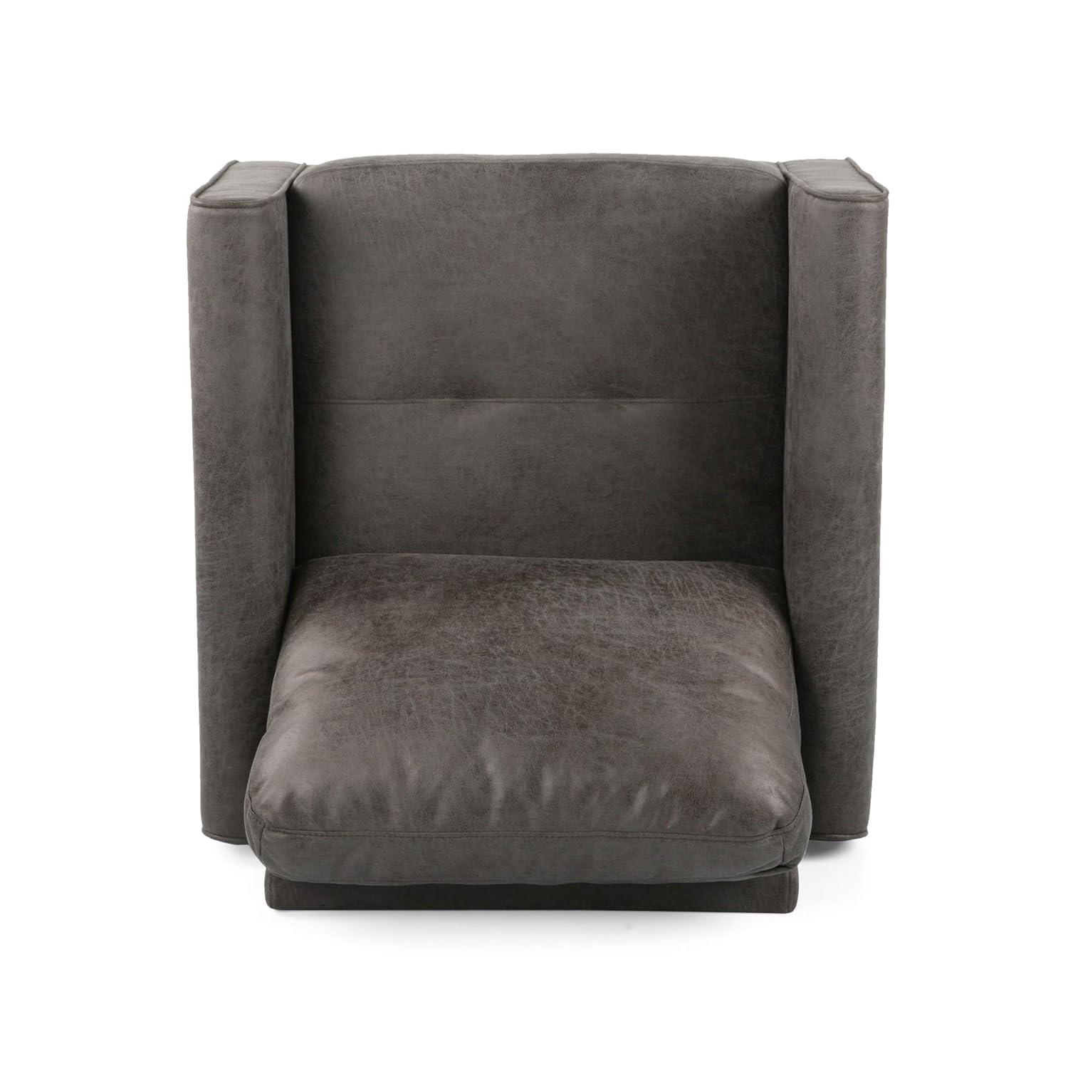 Blithewood Contemporary Club Chair Slate - Christopher Knight Home: Upholstered Accent, Polyester Fabric, Hardwood Frame