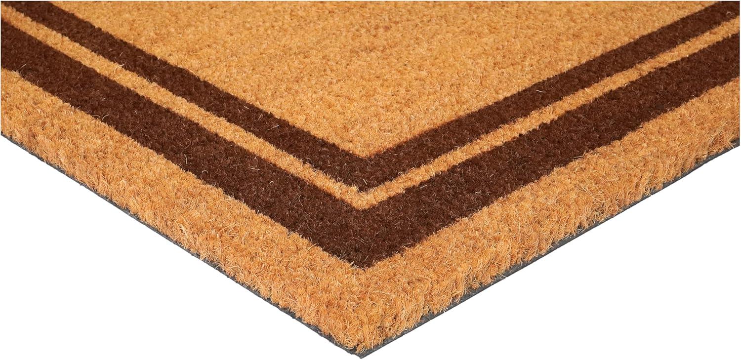 Calloway Mills Brown Border Outdoor Doormat 24" x 36"