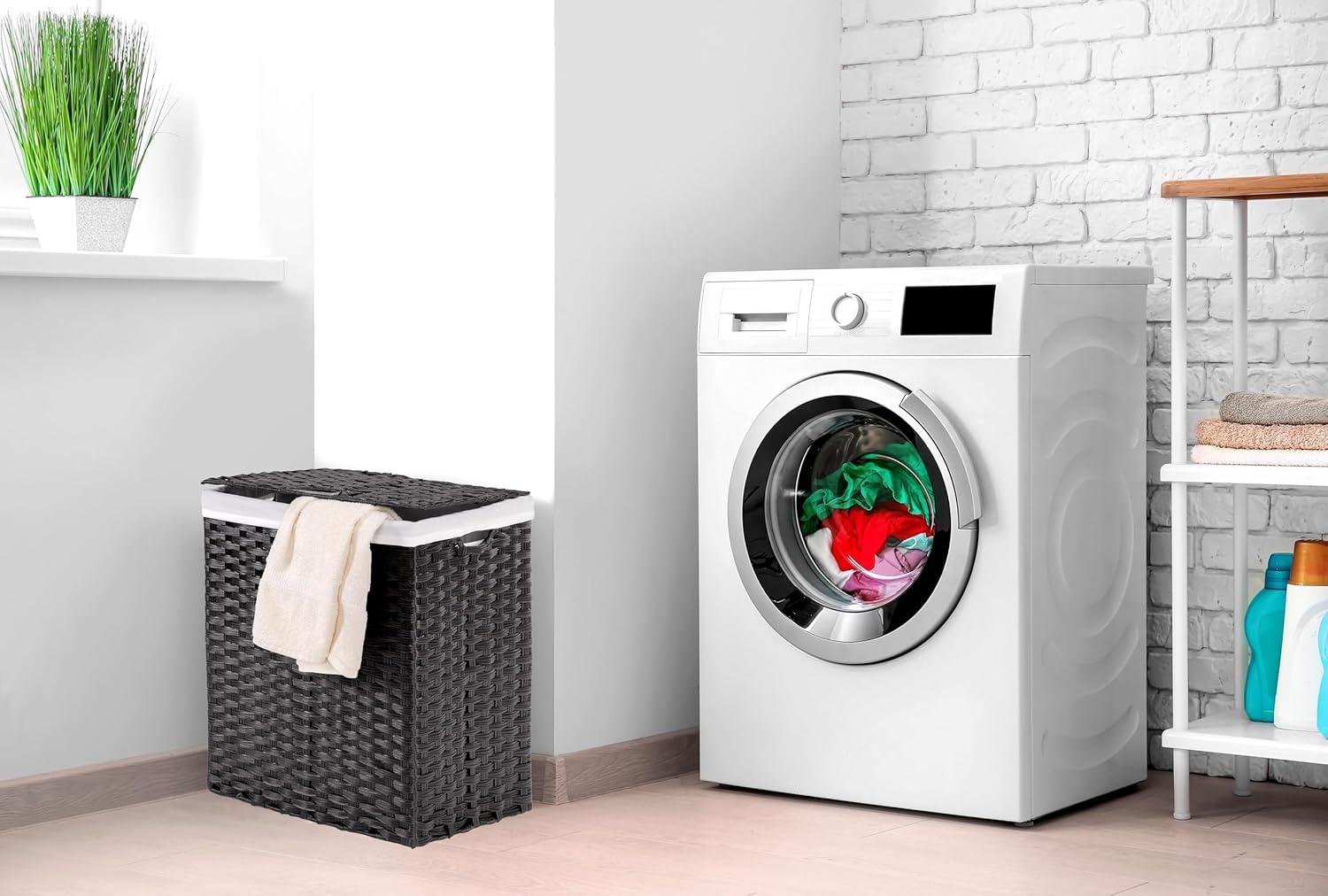 Handwoven Rectangle Laundry Hamper