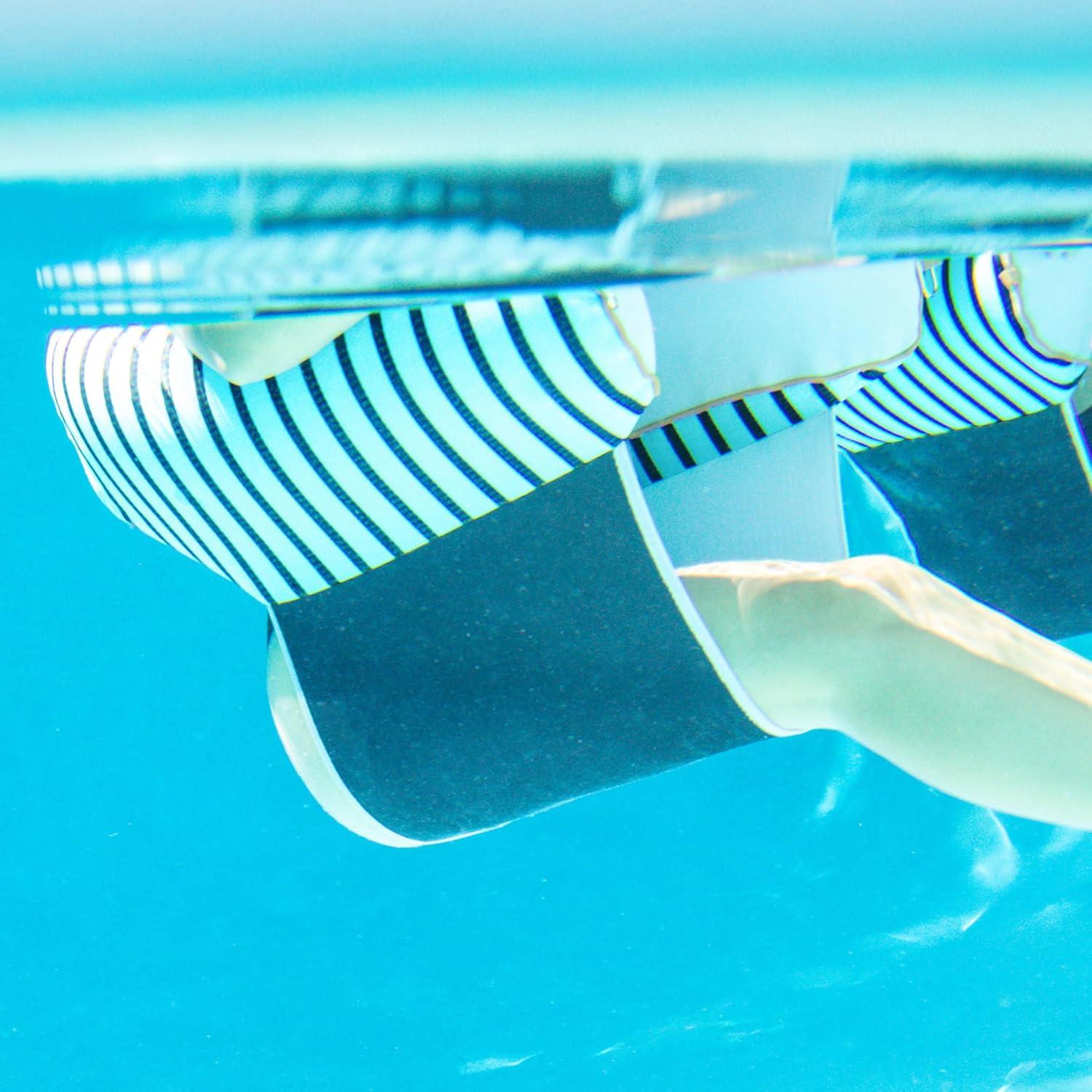 Big Joe Lux Bali Sling Pool Float, Cape Stripe, UV Protected, No Inflation Needed