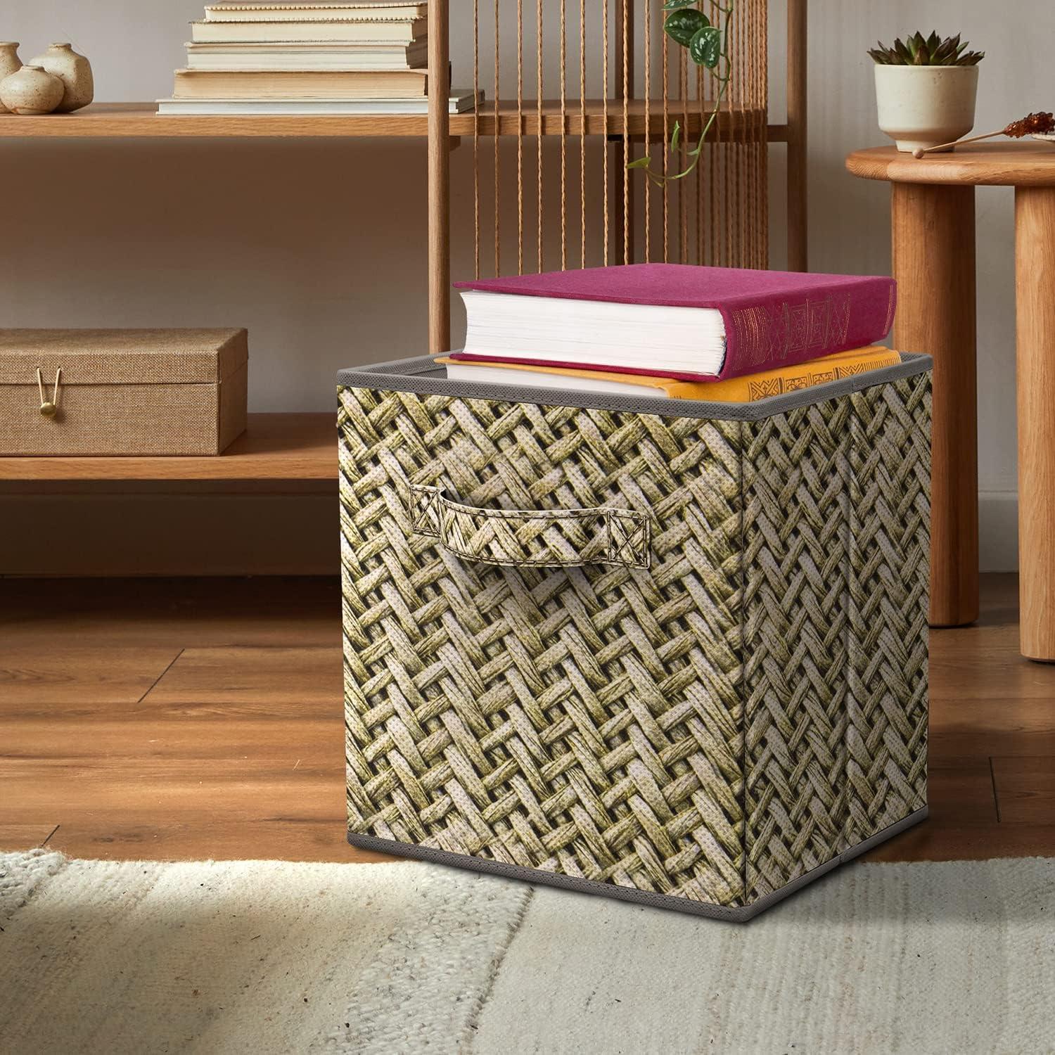 Sorbus Sorbus 4 Pack 11" Foldable Fabric Storage Cube Bins with Handles