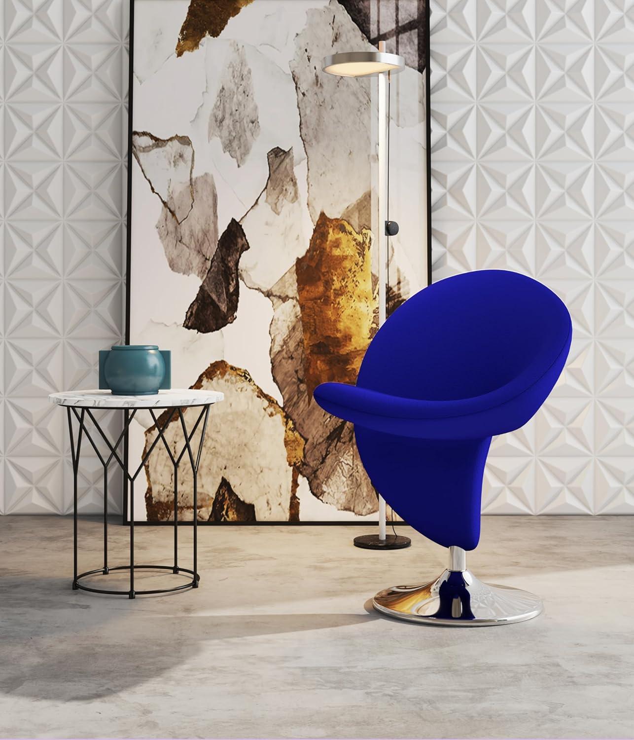 Curl Upholstered Swivel Accent Chair