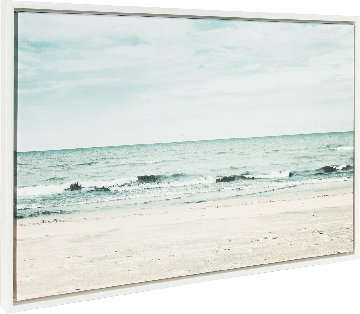 Sylvie Beach 2 Framed Canvas by Emiko and Mark Franzen - Kate & Laurel All Things Decor