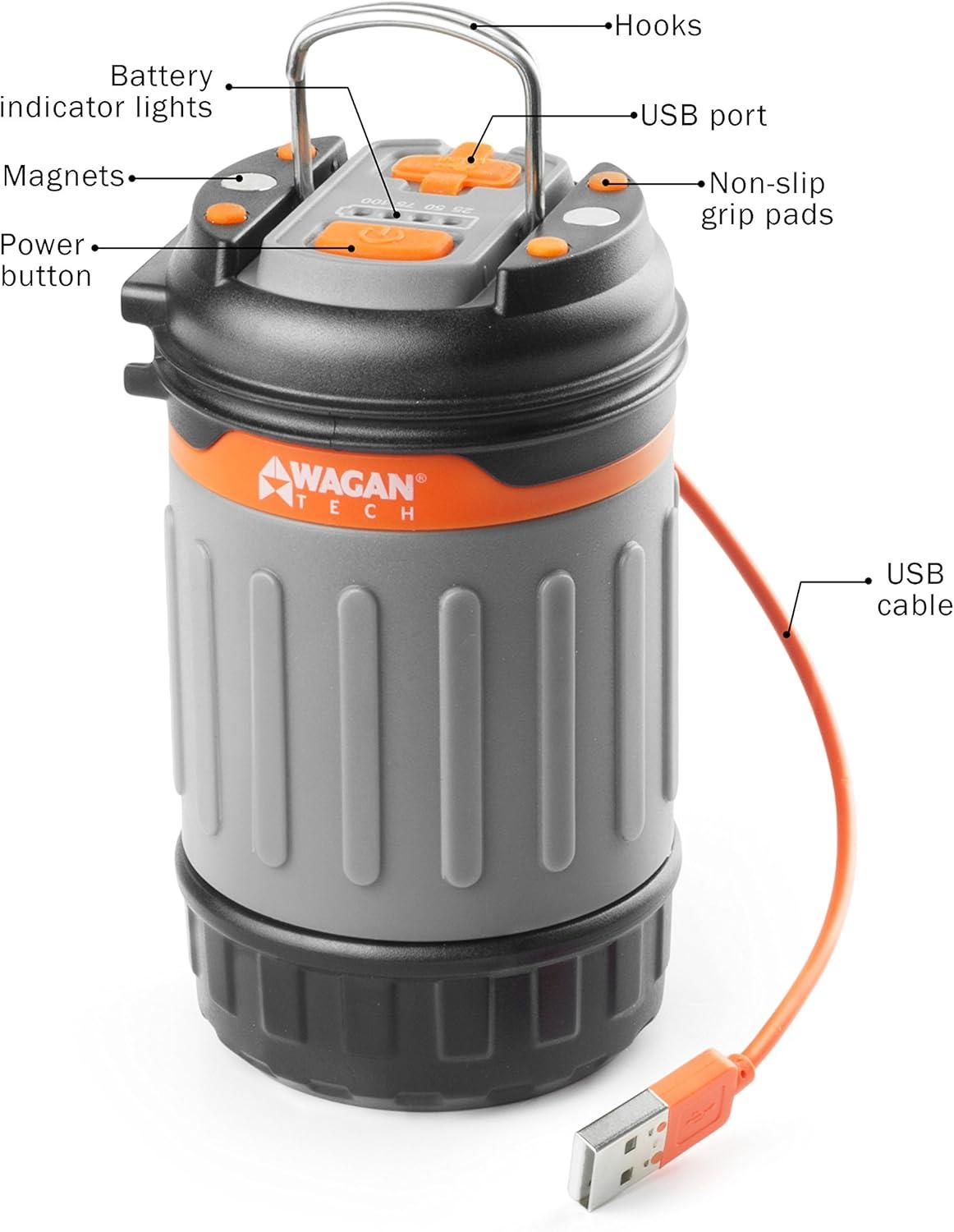 Wagan Brite-Nite 6.27'' Battery Powered Integrated LED Outdoor Lantern