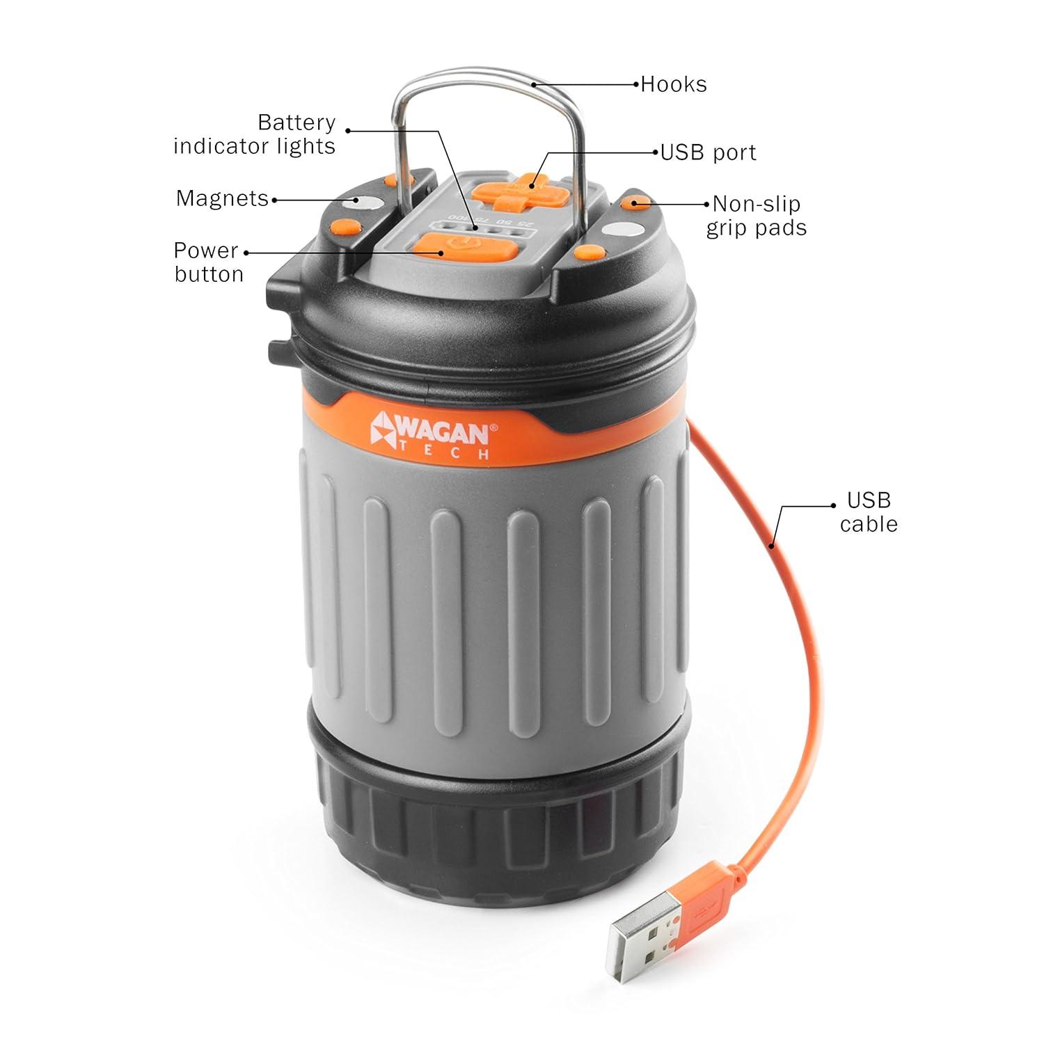 Wagan Brite-Nite 6.27'' Battery Powered Integrated LED Outdoor Lantern