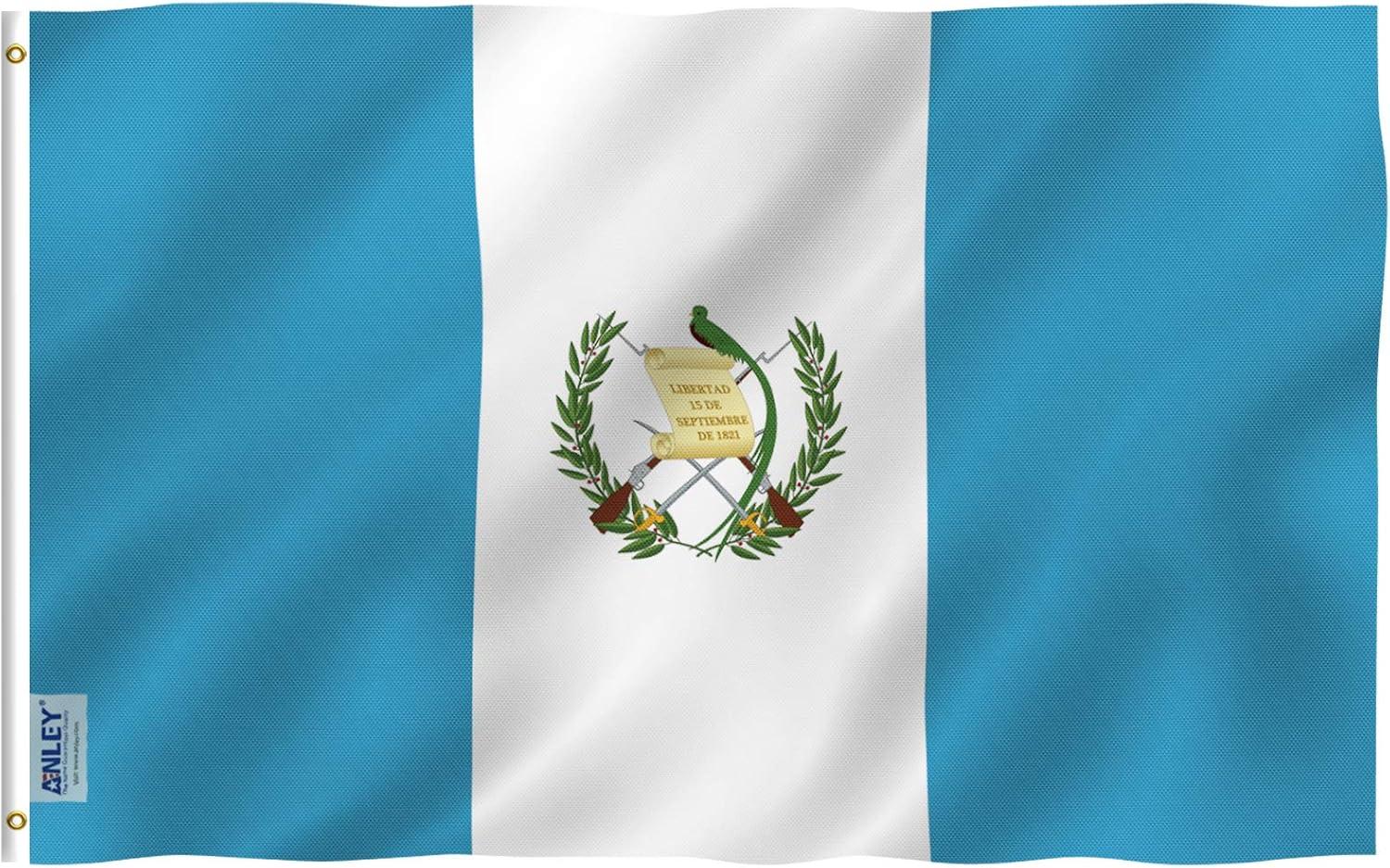 Guatemala Flag 3x5 Ft Polyester with Brass Grommets