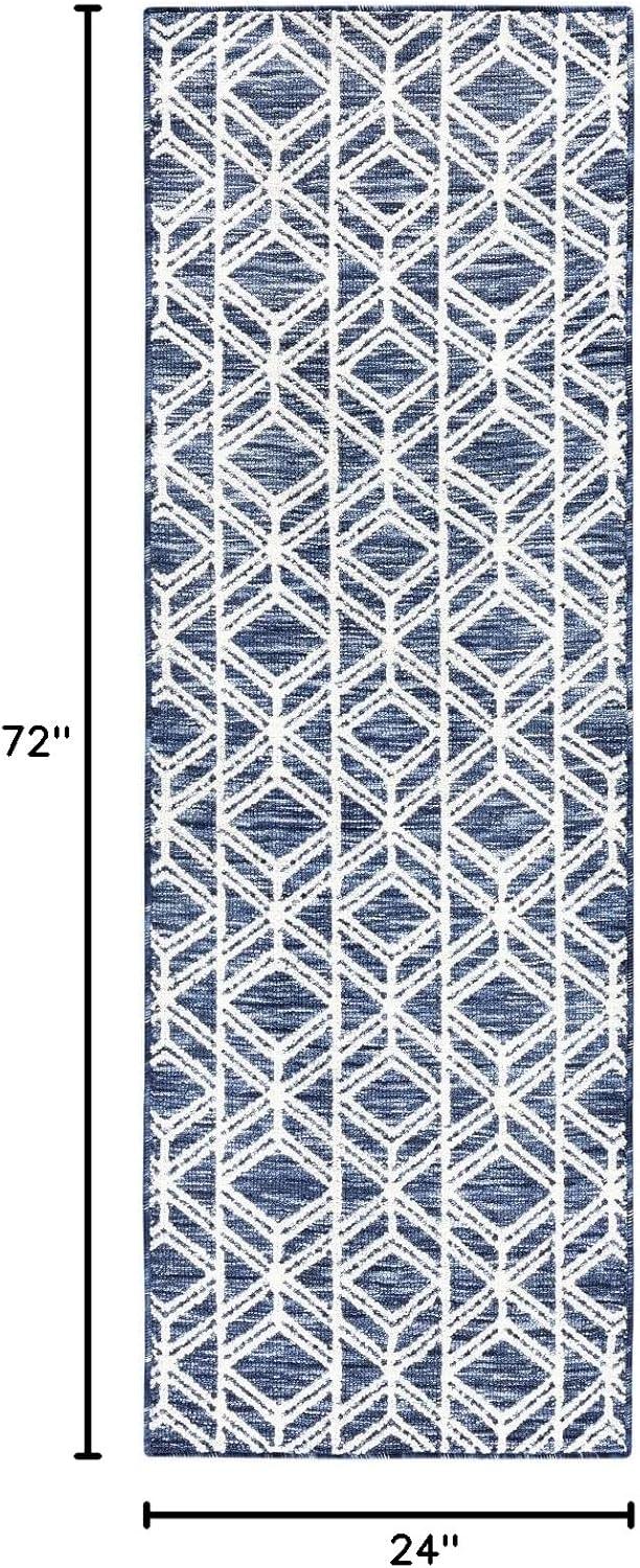 TOWN & COUNTRY EVERYDAY Walker Modern Diamond Everwash Non-Slip Backing Kitchen Mat