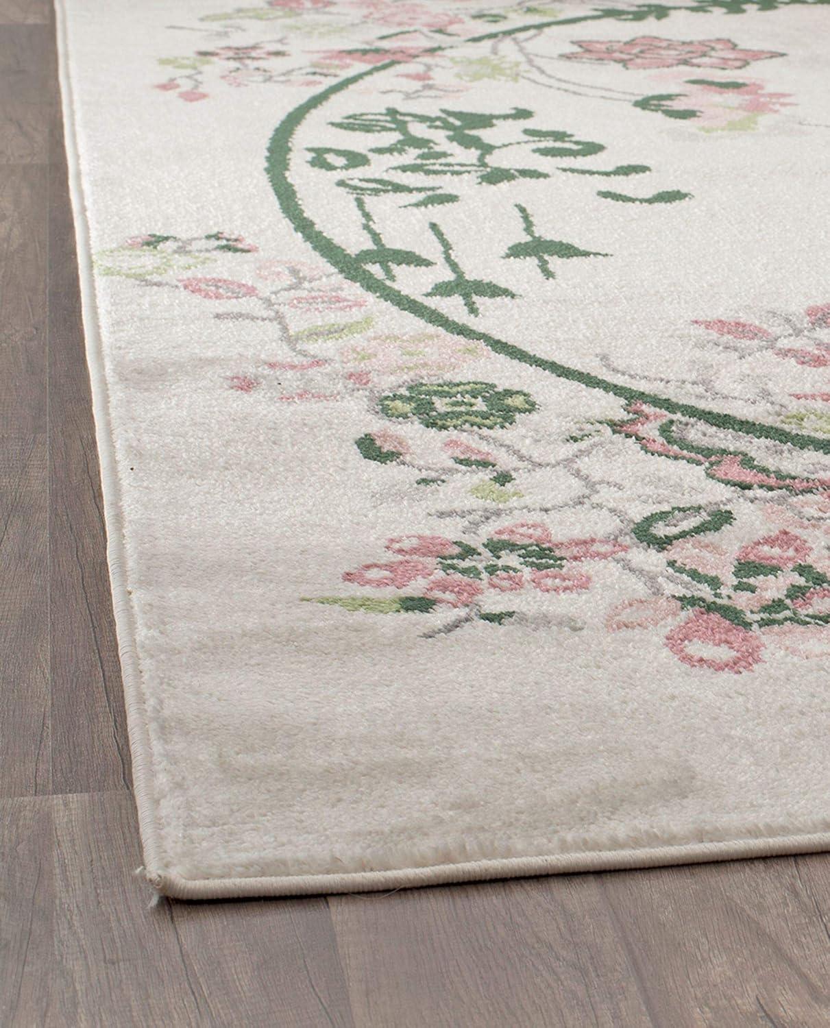 Rugs America Hanna Floral Transitional Area Rug