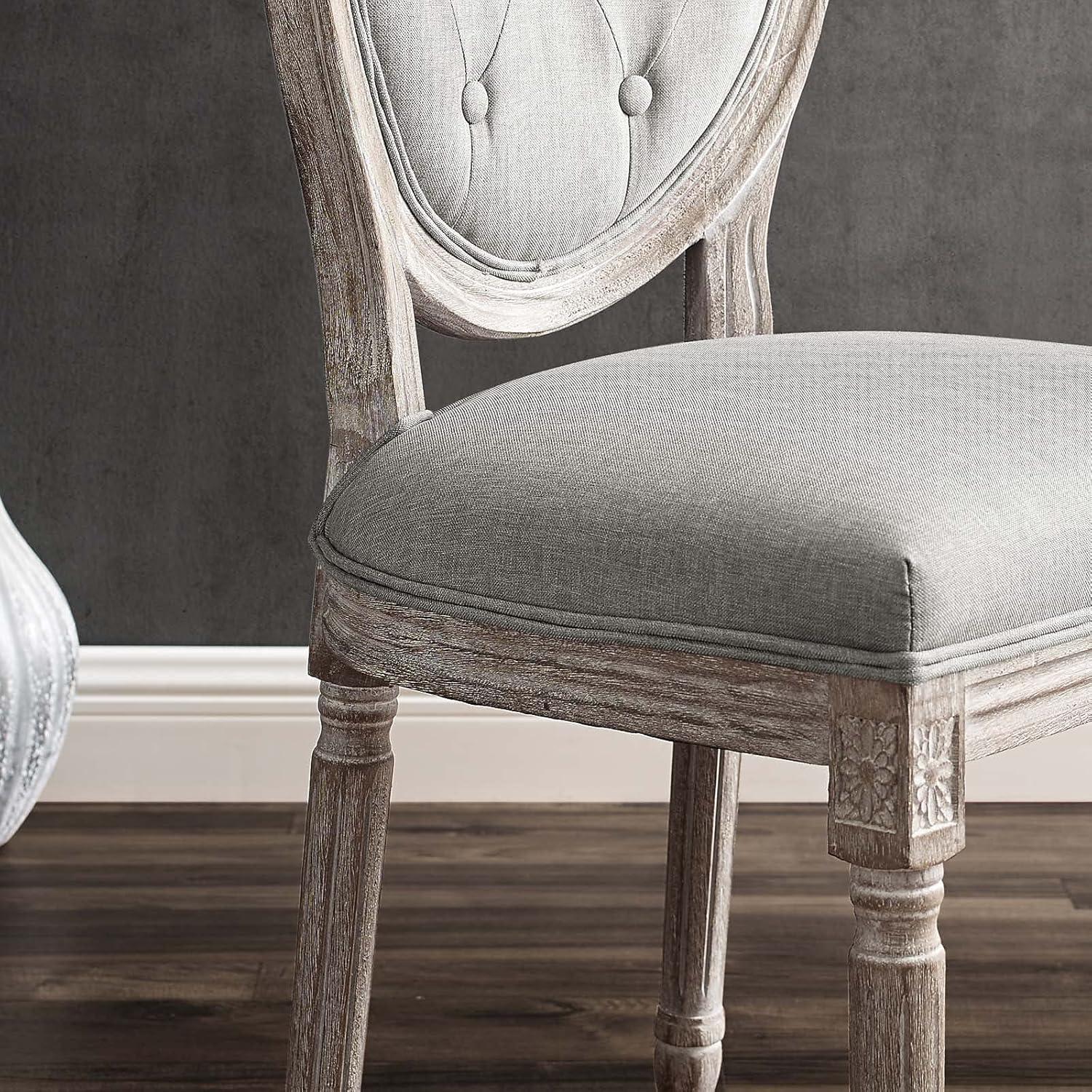 Modway Arise Vintage French Upholstered Fabric Dining Side Chair