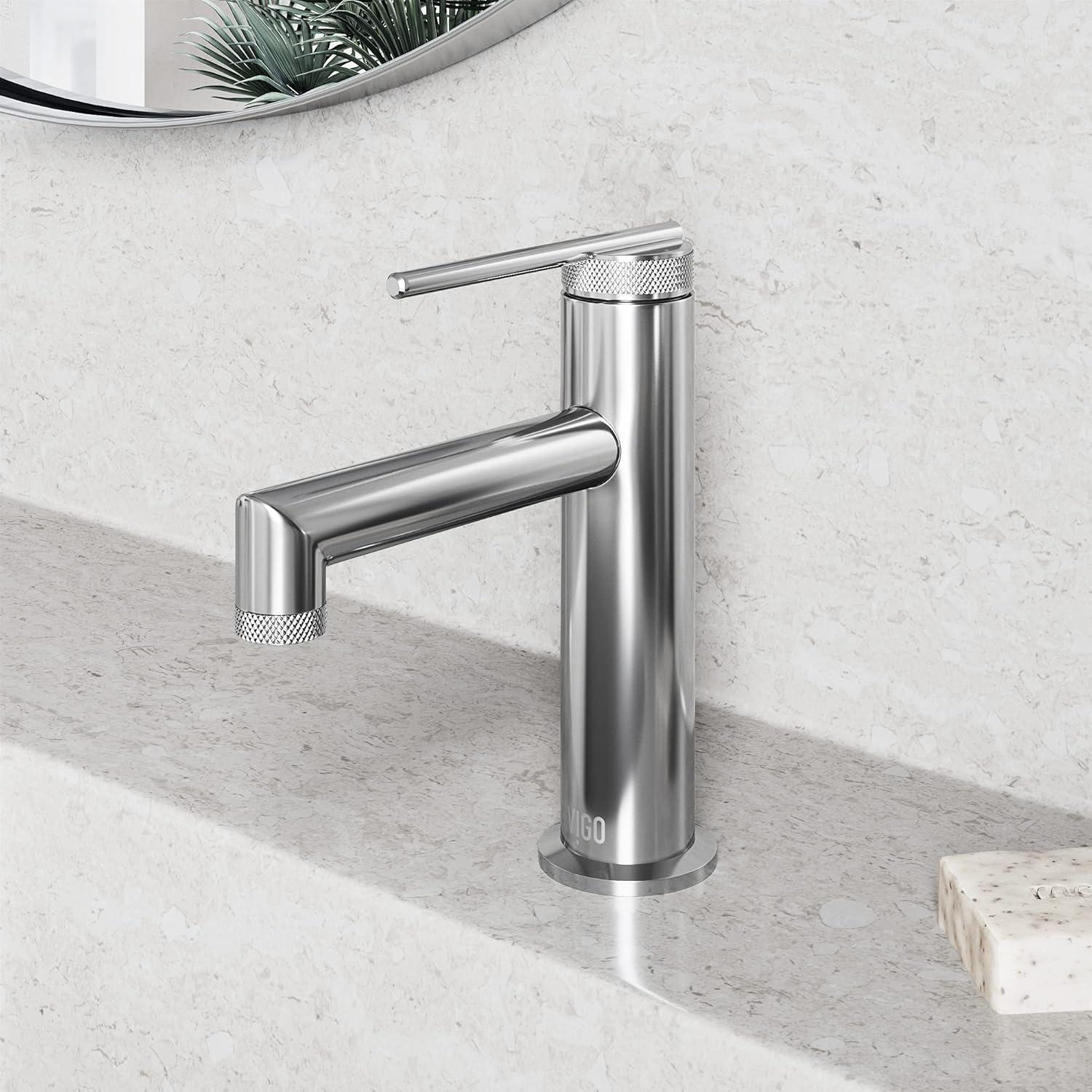 Sterling 7" H Single Handle Single Hole Bathroom Faucet