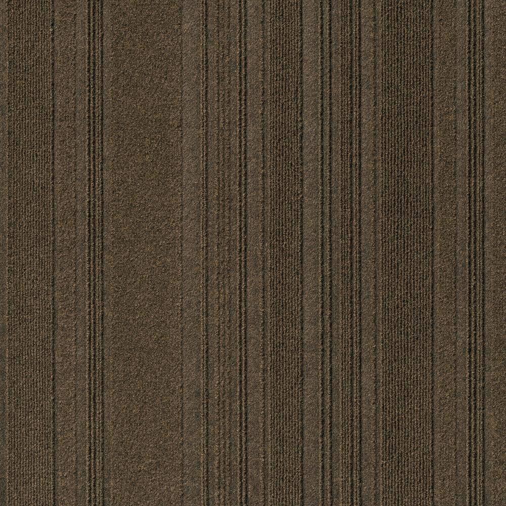 Shuffle Mocha Texture Carpet Tiles - 24" x 24" Indoor/Outdoor, Peel and Stick Carpet Tiles - 60 sq. ft. per box – Pack of 15 Tiles