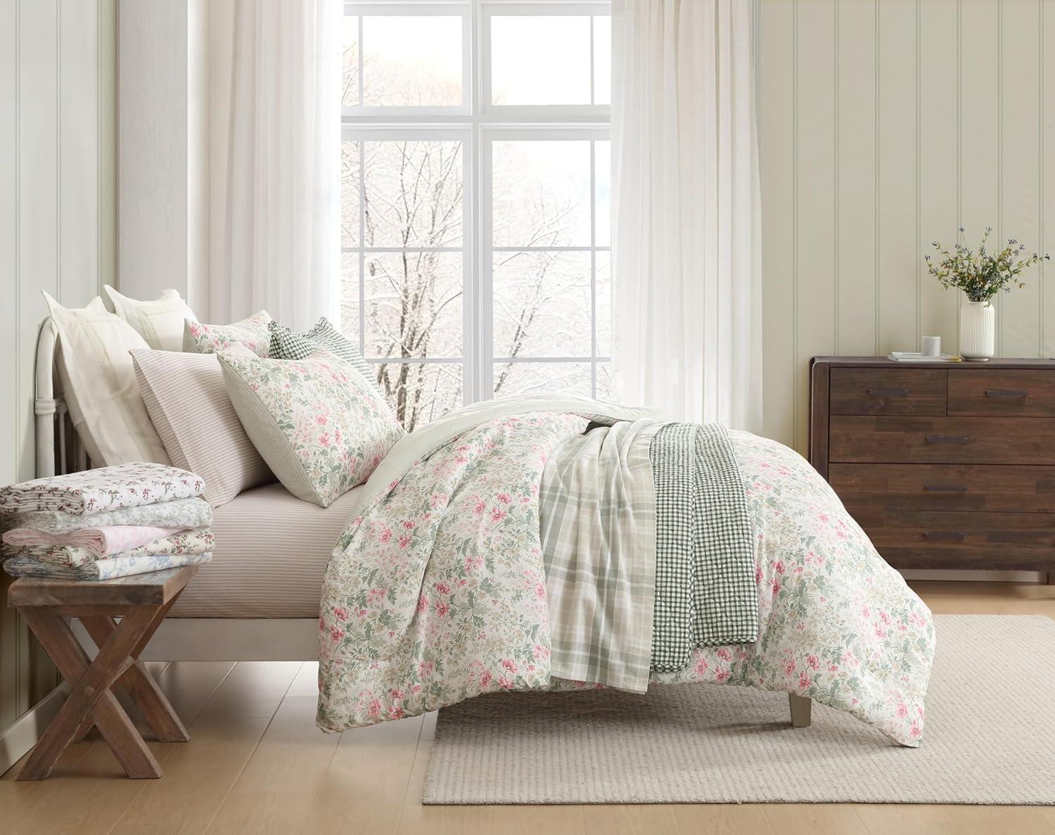 Laura Ashley Laura Ashley Cotton Flannel Cozy Sheet Sets