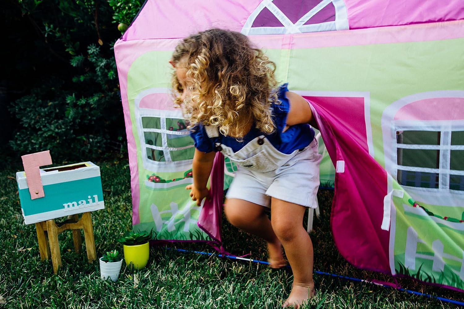 Lil' Cottage House Play Tent with Garden Graphics